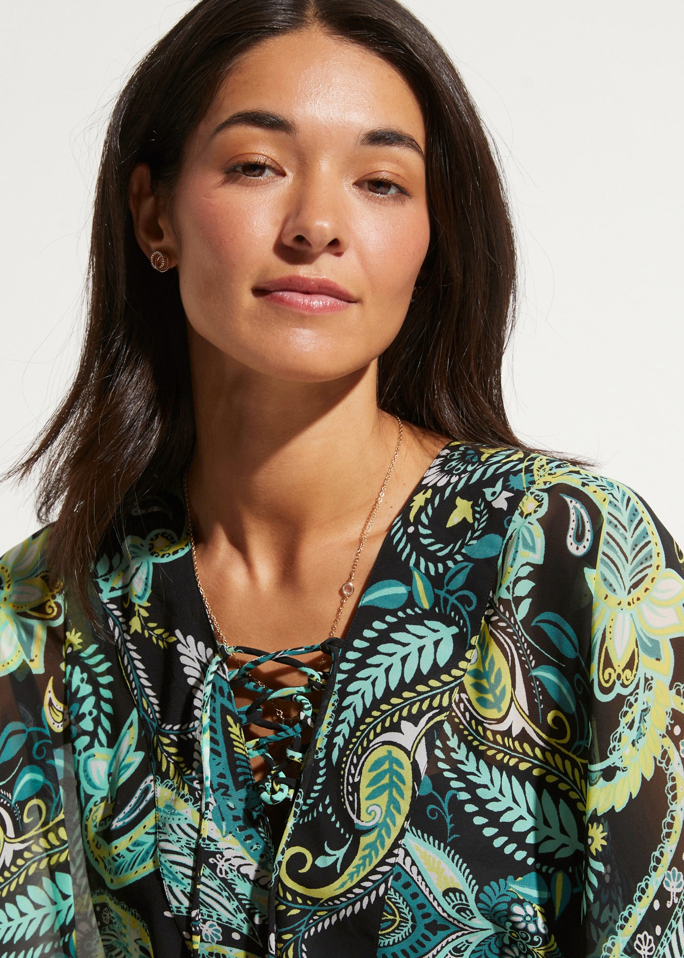 bonprix Tunikakleid »Strandtunika aus leichtem Chiffon« Strandtunika aus leichtem Chiffon