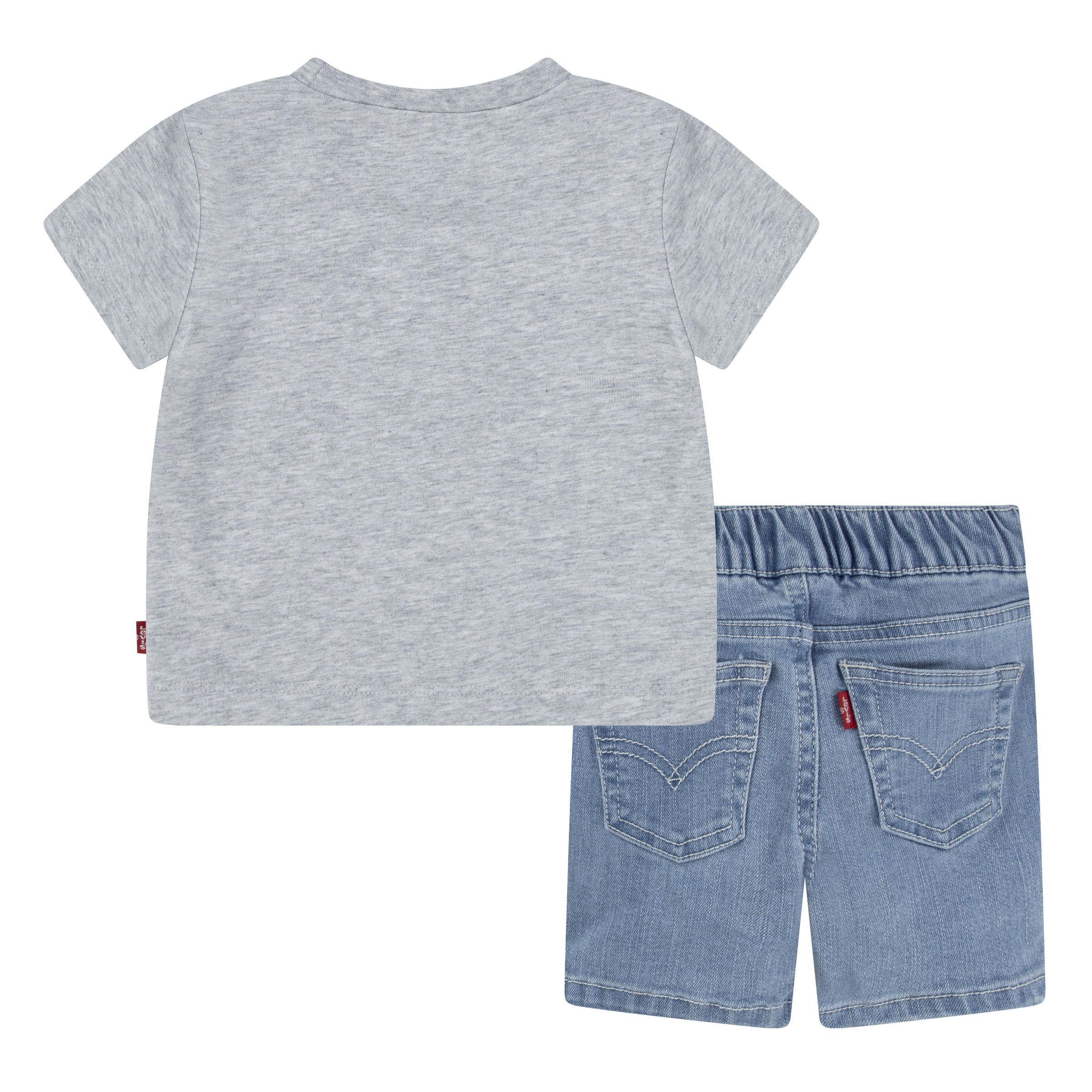 Levi's® Kids T-Shirt & Shorts »LVB LEVI ANCHOR TEE DENIM SET«, mit großem Druck