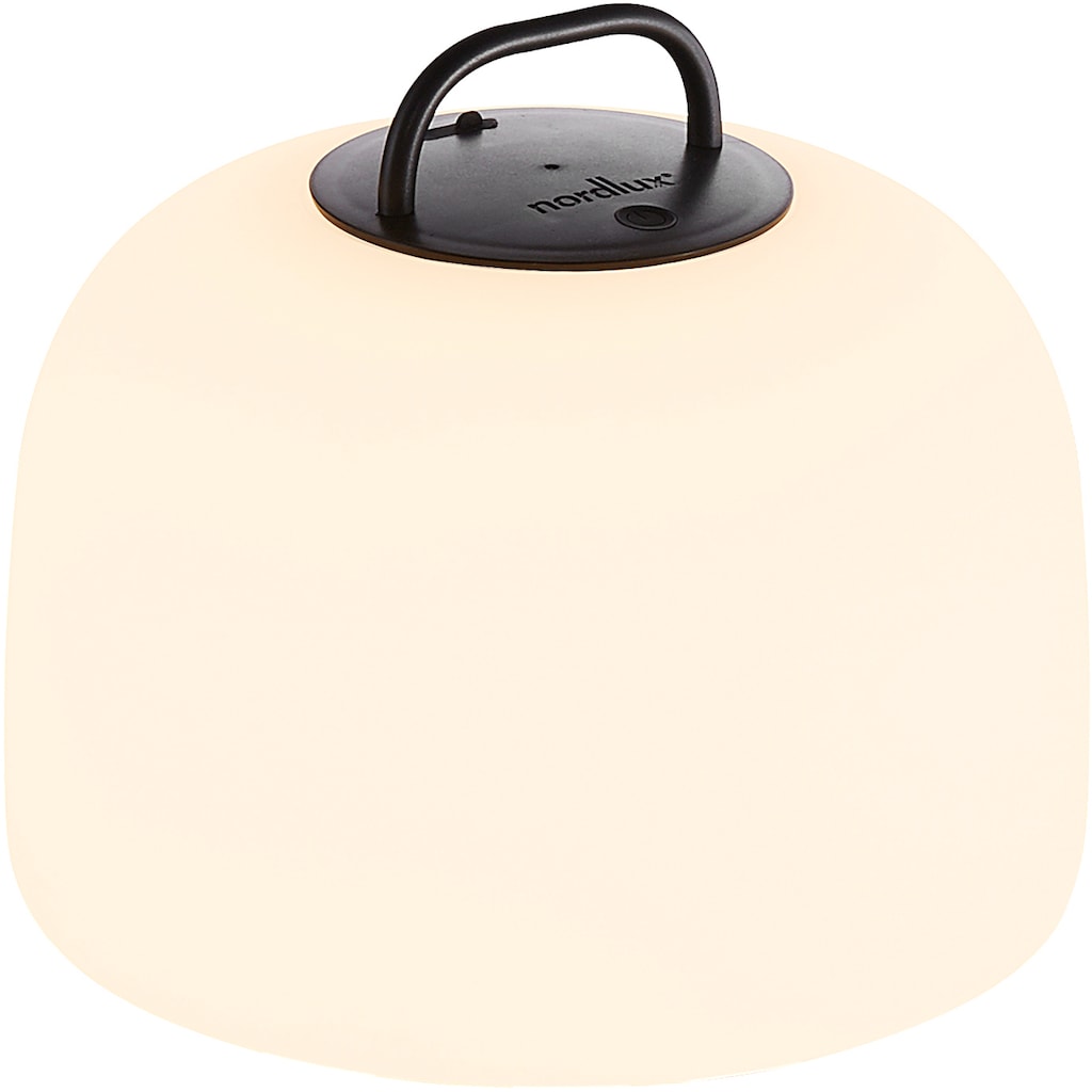 Nordlux LED Stehlampe »Kettle«, 1 flammig-flammig, inkl. LED, Batterie, integrierter Dimmer, Außen und Innen, Eichen Fuß