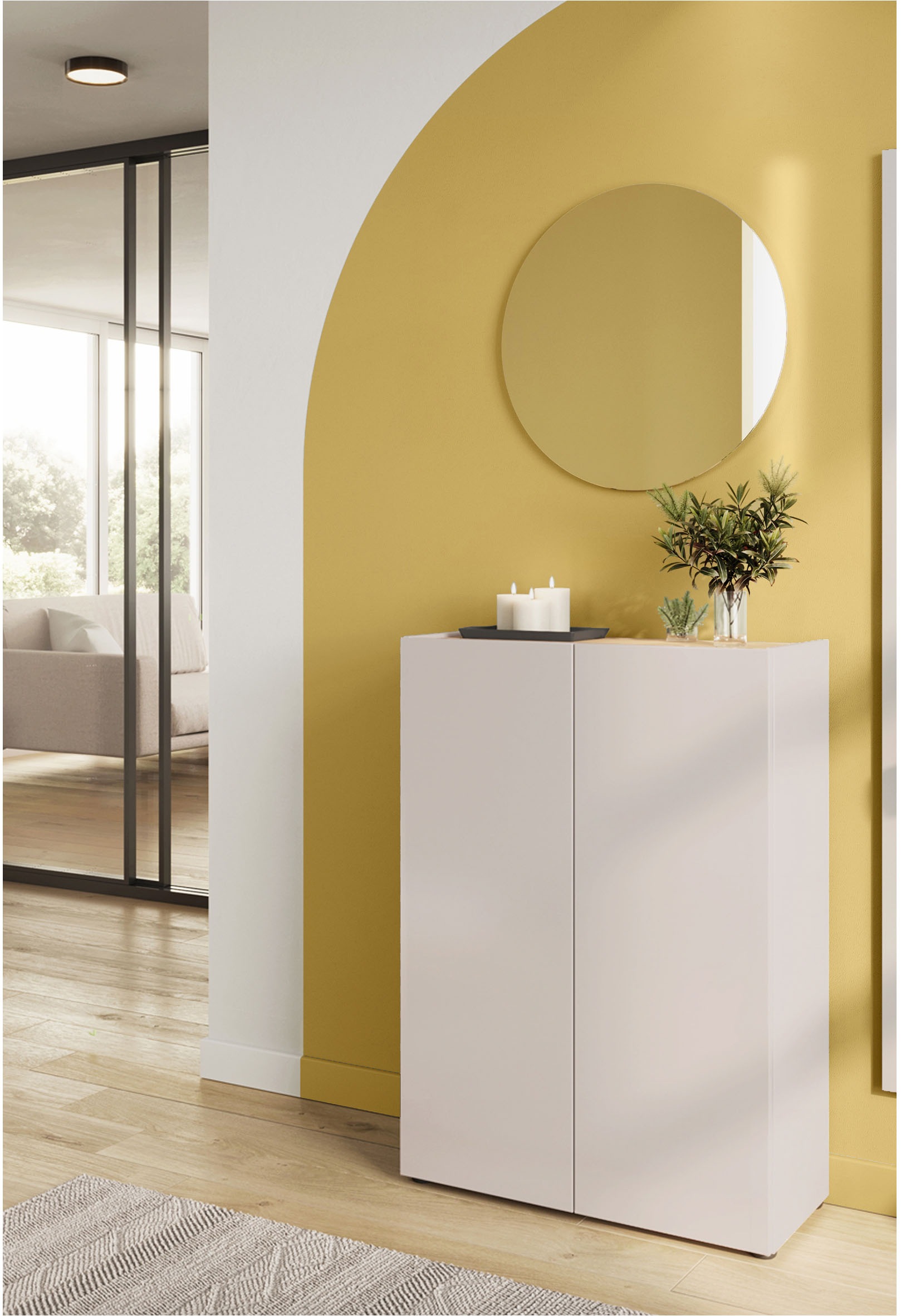 GERMANIA Garderoben-Set "GW-Alviano" 2 Stk. tlg. mehrteiliges Set mit runde günstig online kaufen