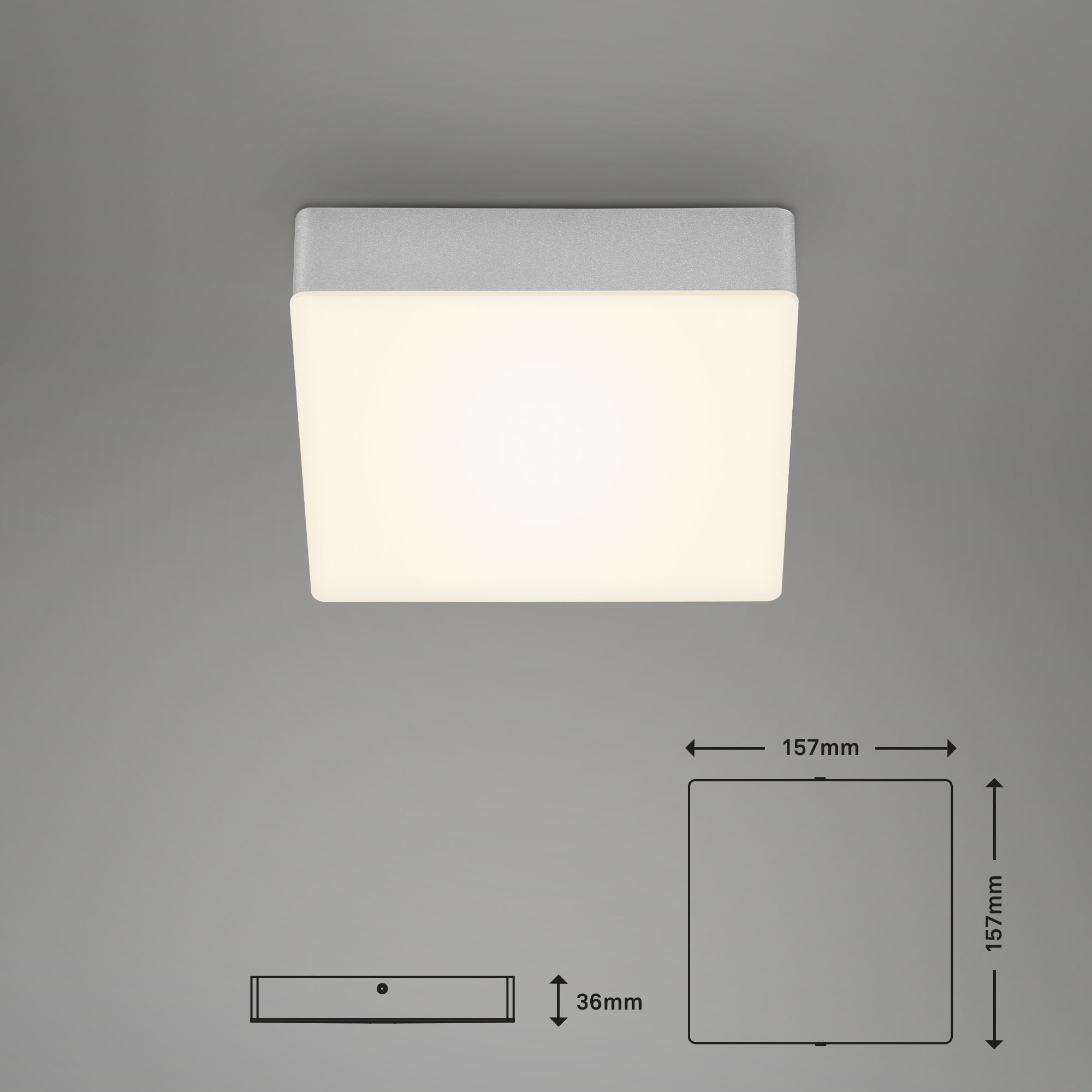 Briloner Leuchten Aufbauleuchte »Flame«, Leuchtmittel LED-Board | LED fest integriert