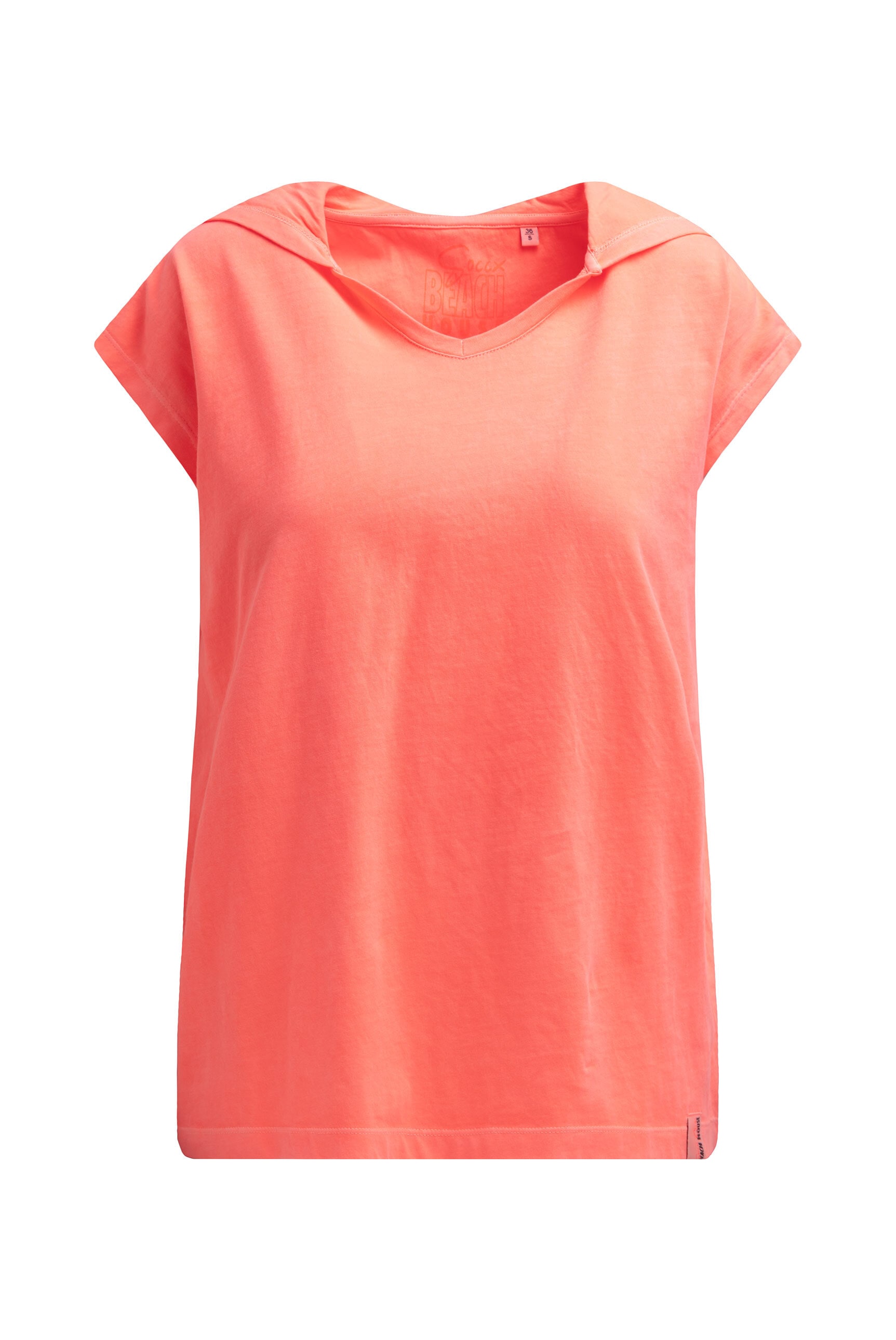 SOCCX Kapuzenshirt mit V-Ausschnitt