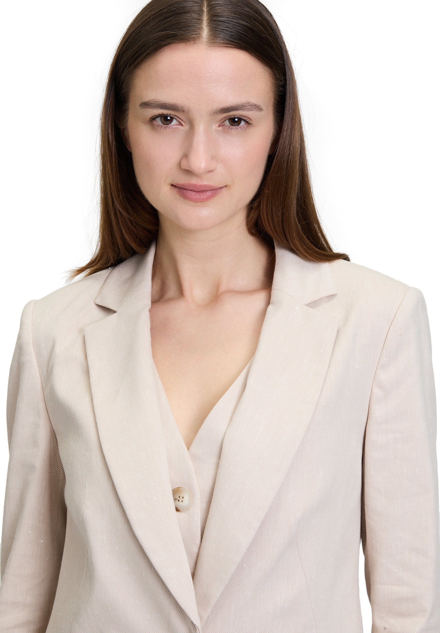 Betty&Co Longblazer »Betty & Co Businessblazer mit Taschen«, Nahtführung