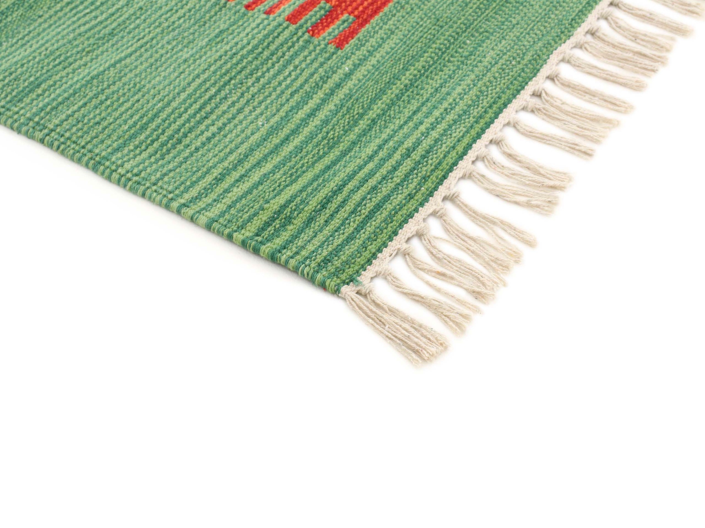 carpetfine Teppich »Kelim Tara«, rechteckig, 5 mm Höhe
