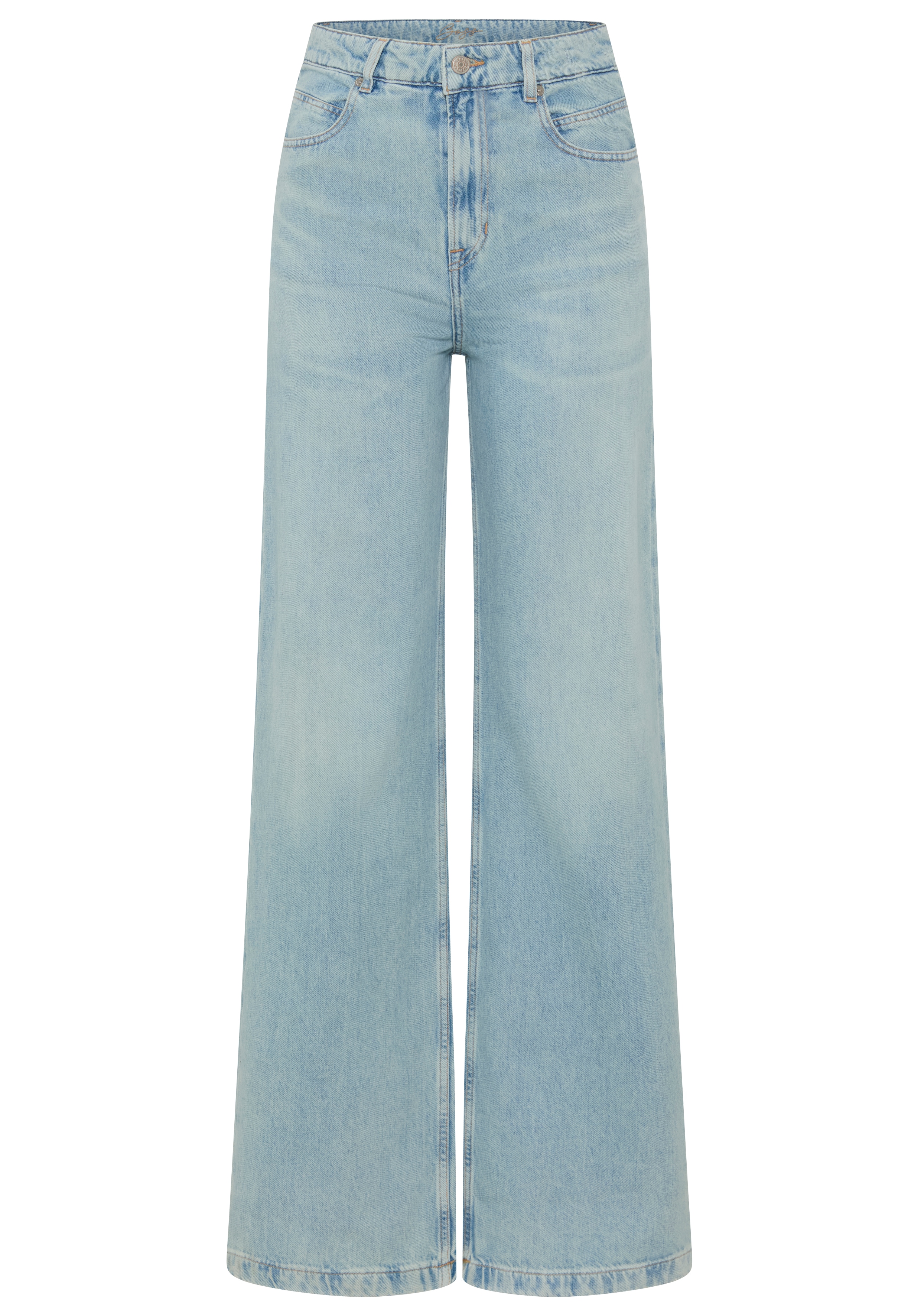 BOSS ORANGE Weite Jeans "MARLENE HR 12.0 Premium Damenmode" mit hohem Bund, Wide Leg