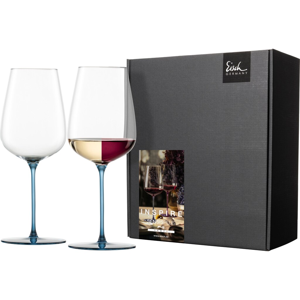 Eisch Weinglas »INSPIRE SENSISPLUS, Made in Germany«, (Set, 2 tlg., 2 Gläser im Geschenkkarton)