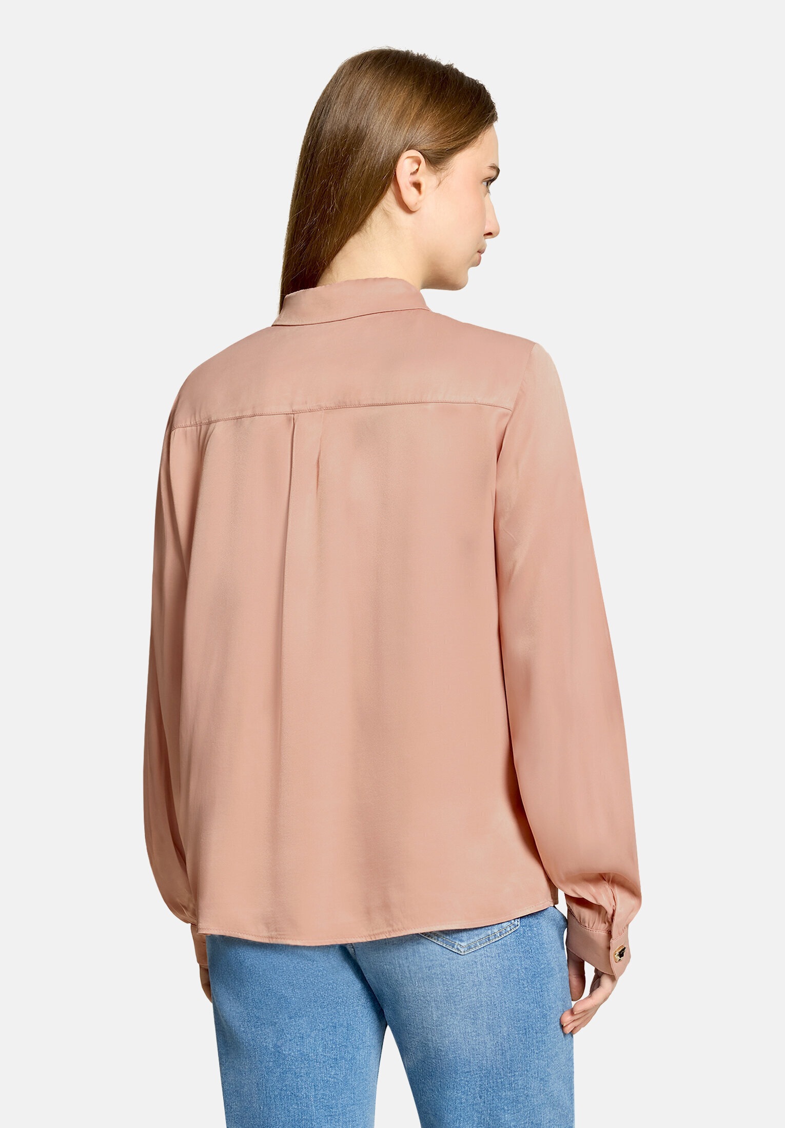 Cartoon Satinbluse »Damen mit Knöpfen«
