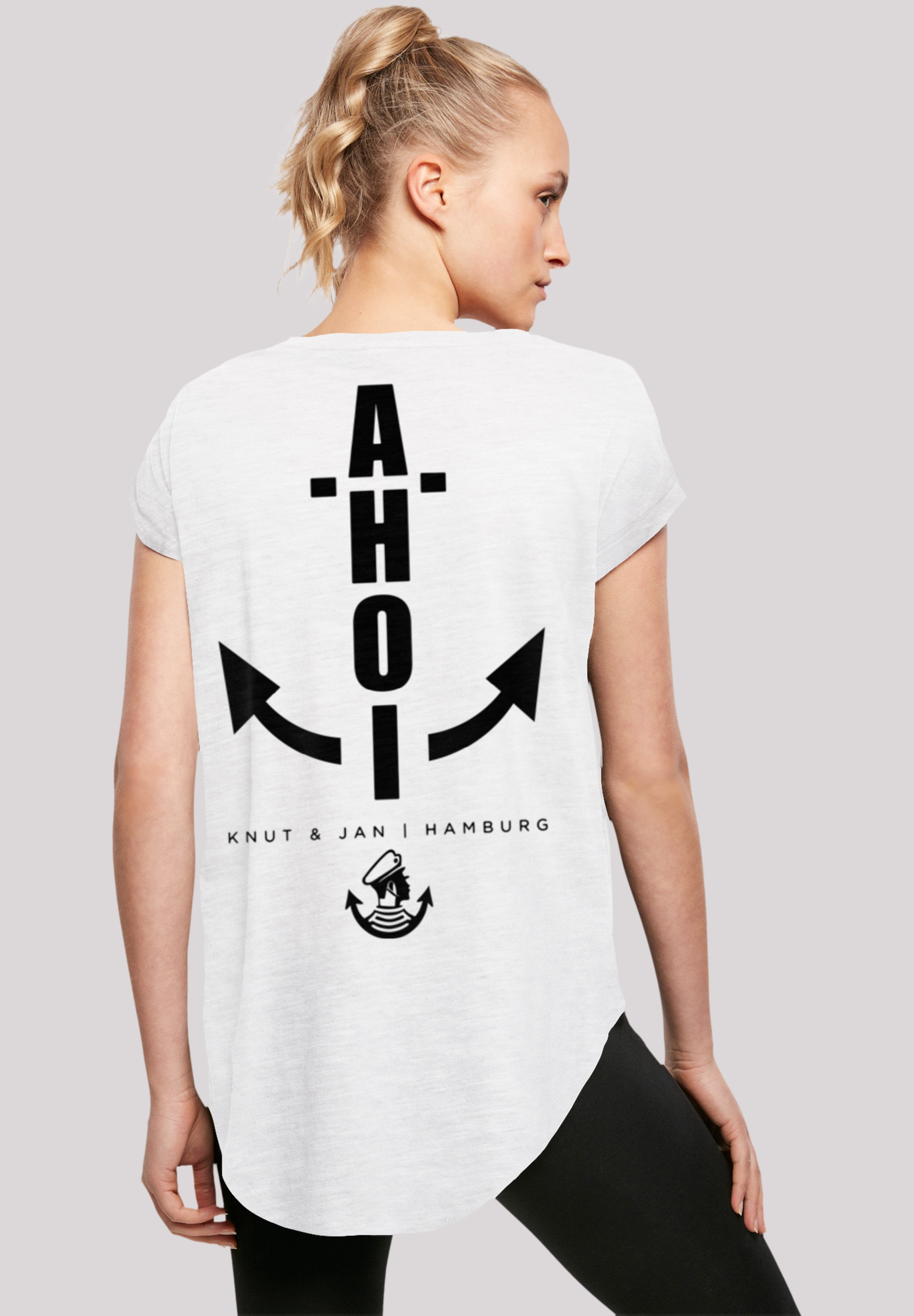 T-Shirt »Ahoi Anker Knut & Jan Hamburg«, Print