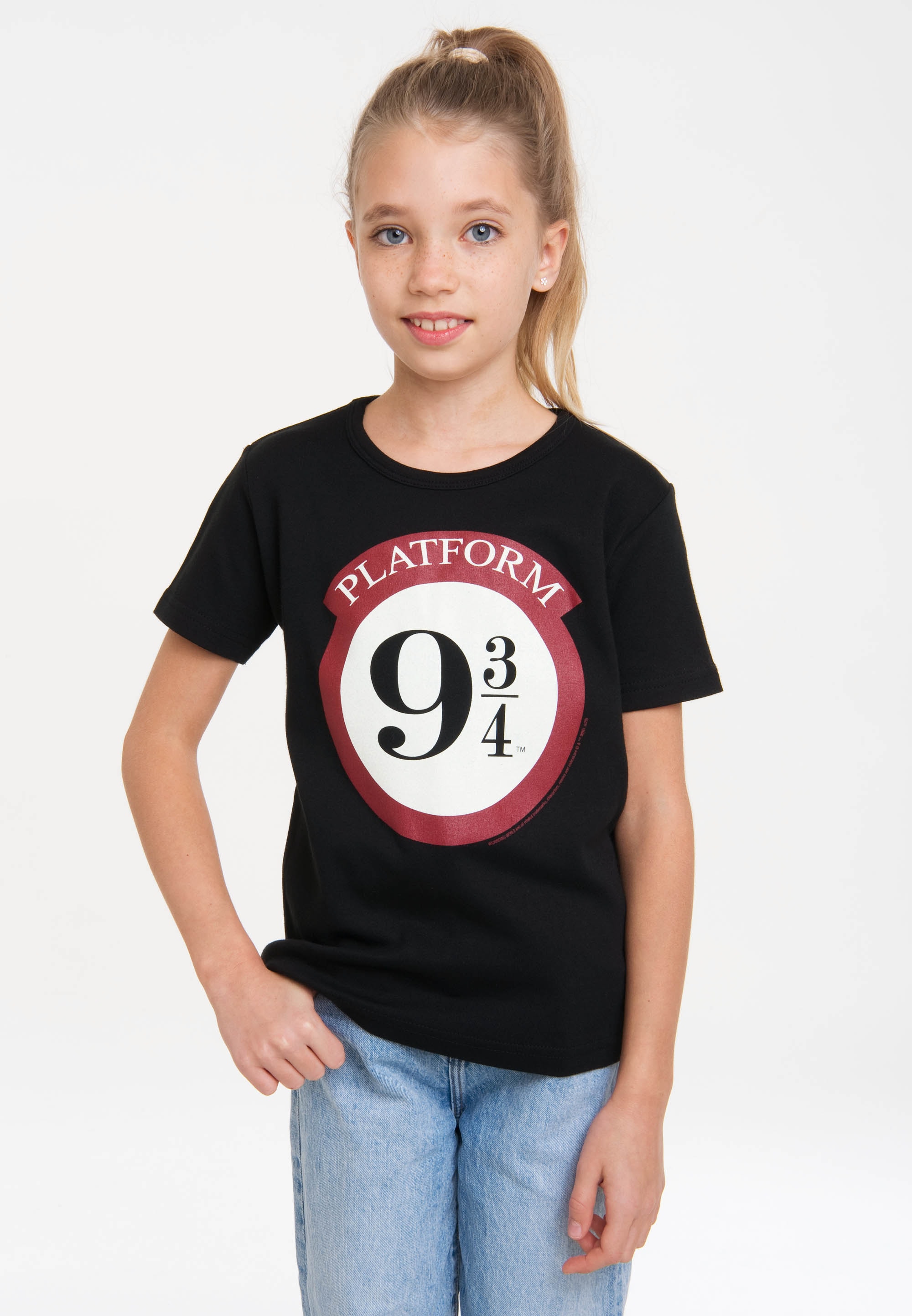 LOGOSHIRT T-Shirt "Harry Potter - Platform 9 3/4" mit lizenziertem Originaldesign