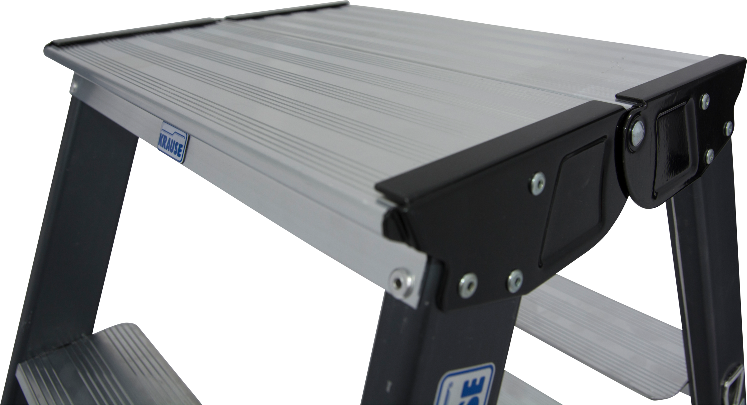 KRAUSE Doppelleiter »SePro D«, Alu eloxiert, 2x4 Stufen, Arbeitshöe ca. 241 cm