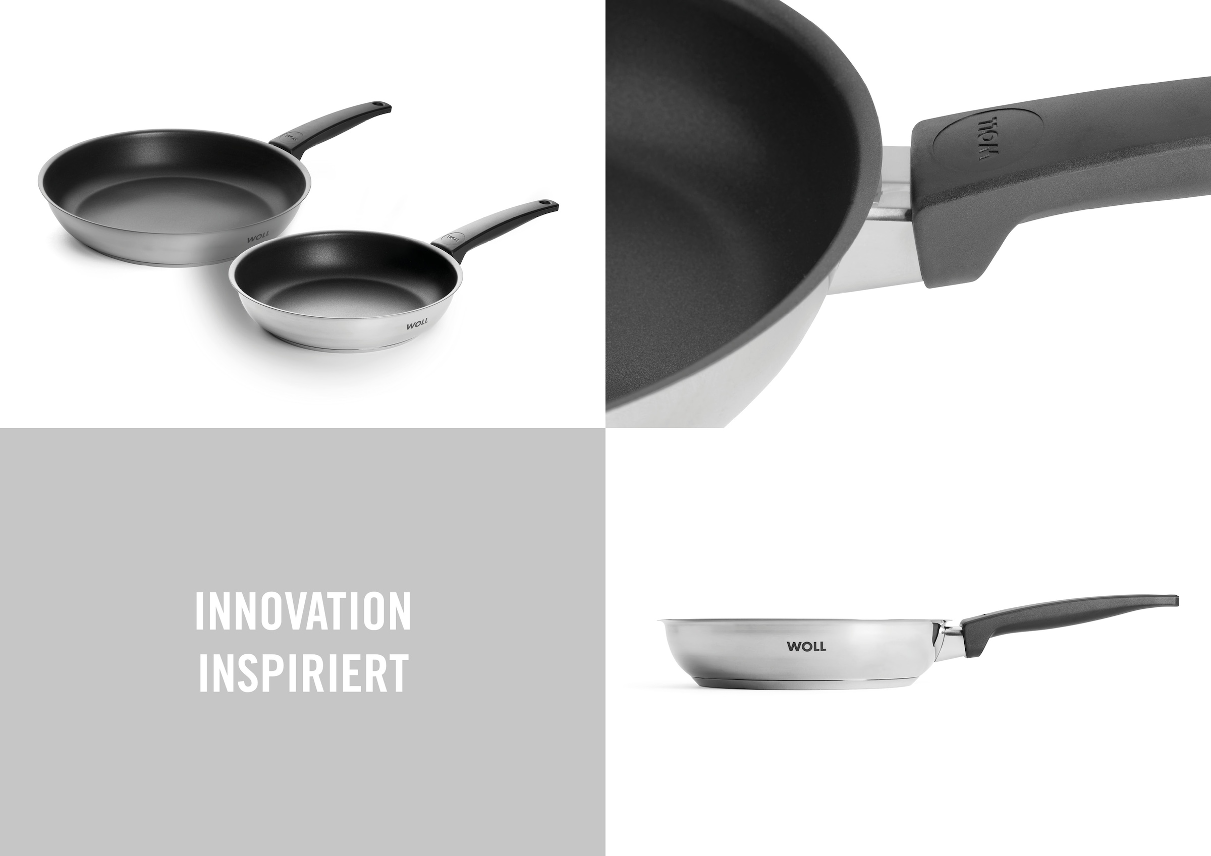 WOLL Pfannen-Set »Concept« Edelstahl Set, 2 Stk. tlg. Antihaftversiegelung