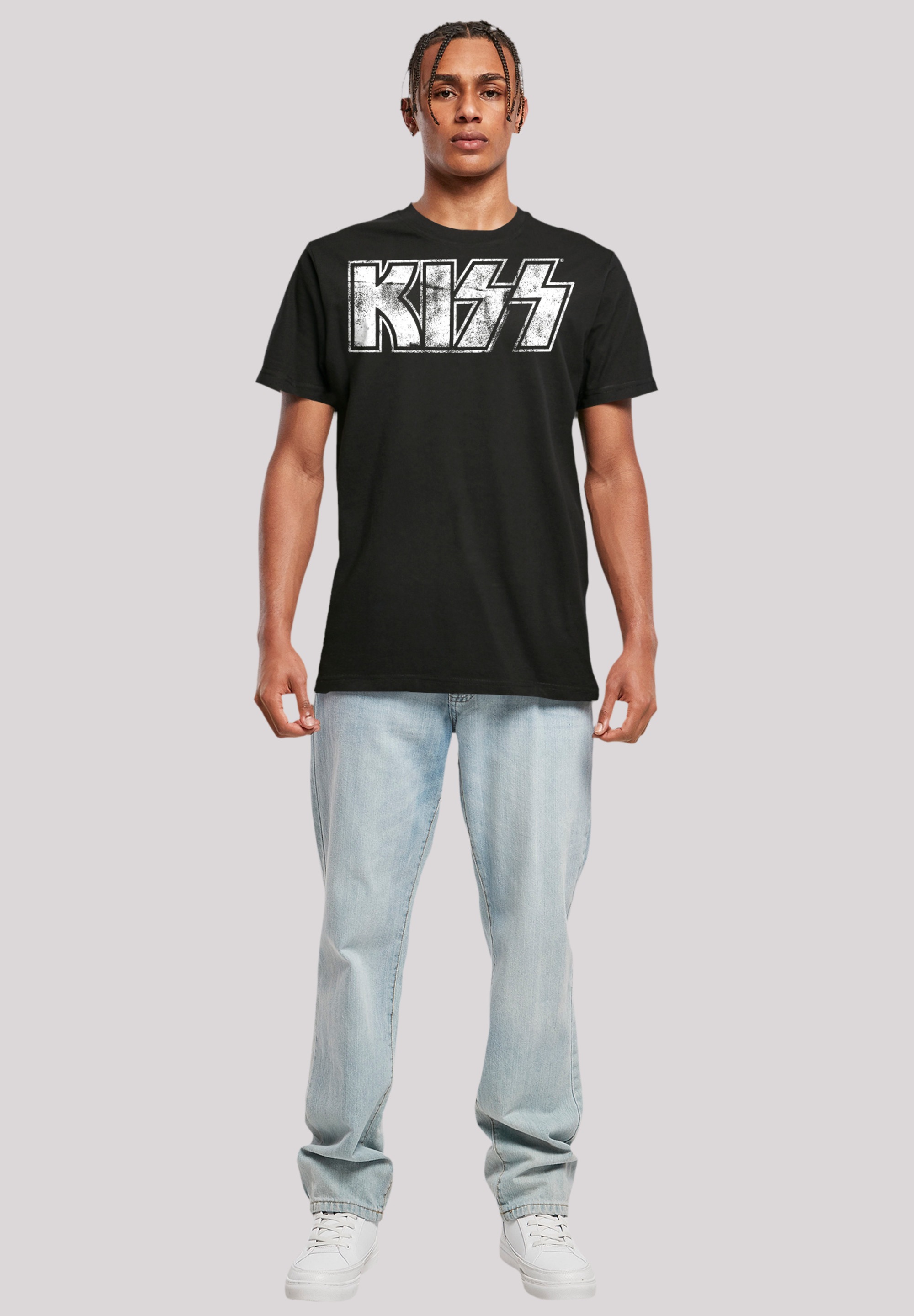 F4NT4STIC T-Shirt »Kiss Rock Band Vintage Logo«, Premium Qualität, Musik, By Rock Off