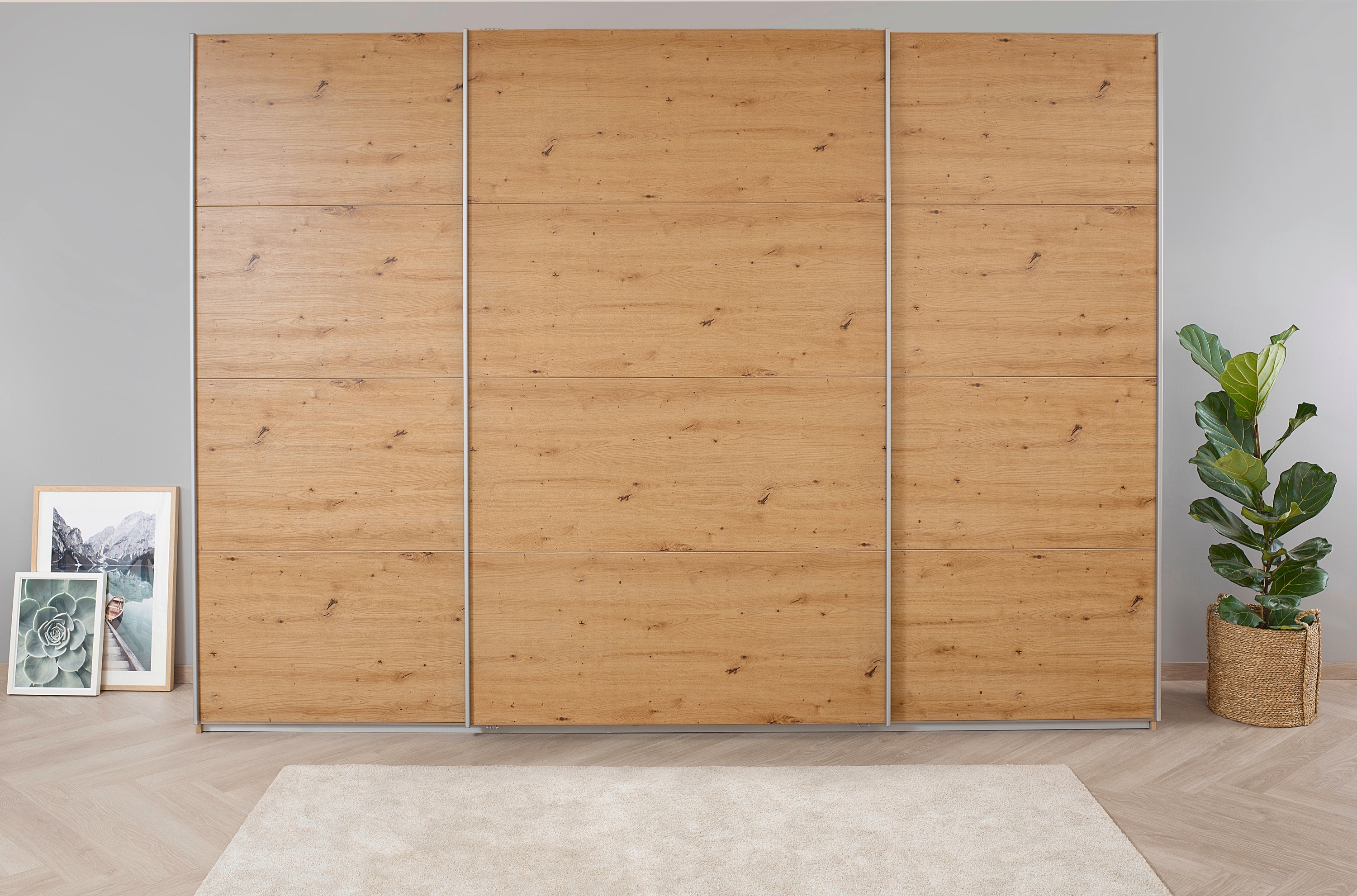 OTTO home Kleiderschrank "Mehrzweckschrank Aktenschrank Möbel Mietswohnung Schlafzimmer KOLUNA" 3 Ausstattungen BASIC/CLASSIC/PREMIUM (inkl. SOFT-CLOSE-FUNKTION), Breiten 203/271/315/360 cm Höhen 210/229 Dekor-Front MADE IN GERMANY