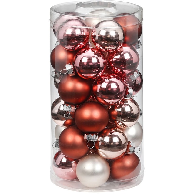 MAGIC by Inge Weihnachtsbaumkugel »Avenue of Romance, Weihnachtsdeko,  Christbaumschmuck«, (Set, 60 St.), hochwertige Christbaumkugeln aus Glas, Ø  4 cm und Ø 6 cm bestellen | BAUR