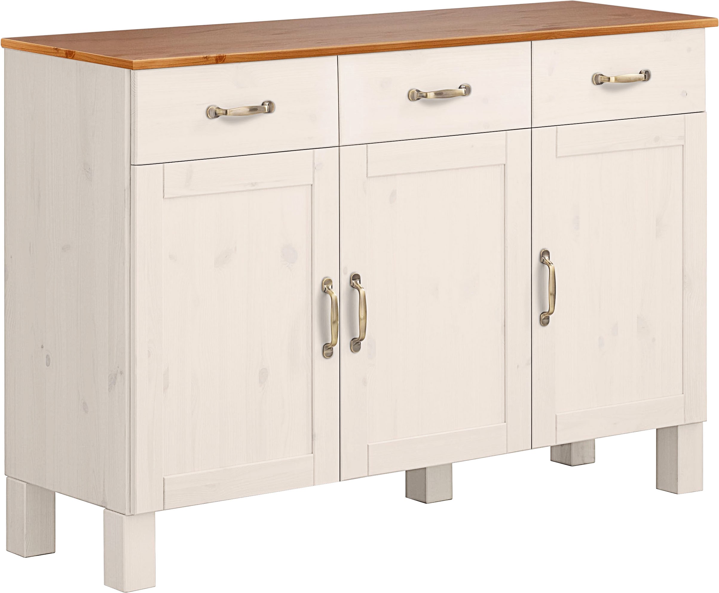 Home affaire Sideboard "Alby" Breite 125 cm, 3 Türen, 2 Schubkästen