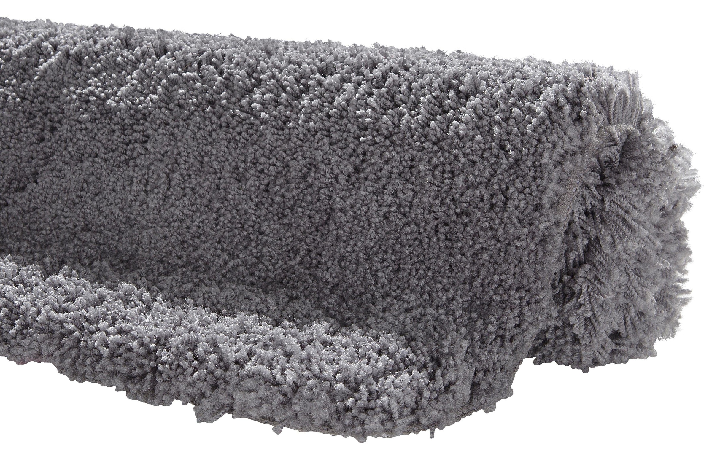 Thumbnail - Kleine Wolke "Mellow" Höhe 40 mm rutschhemmend beschichtet fußbodenheizungsgeeignet  schnell trocknend Badteppich, Uni-F...