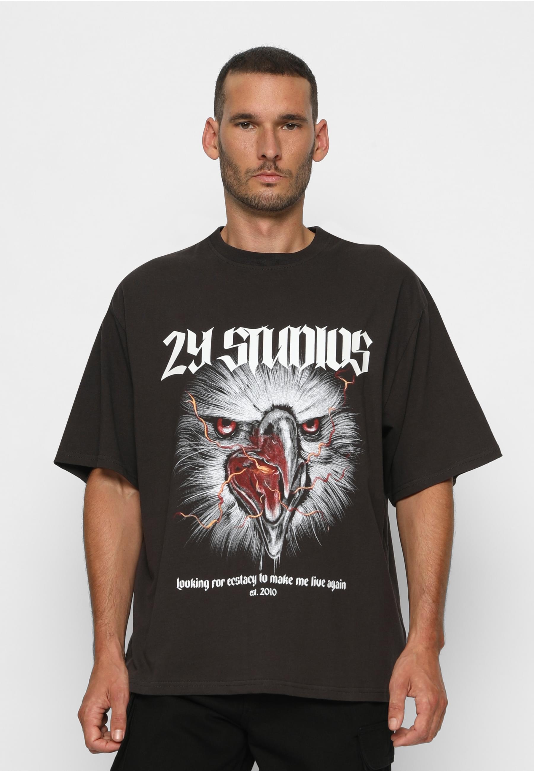 2Y Studios T-Shirt »2Y Studios Herren Eagle Oversize Tee«, (1 tlg.)