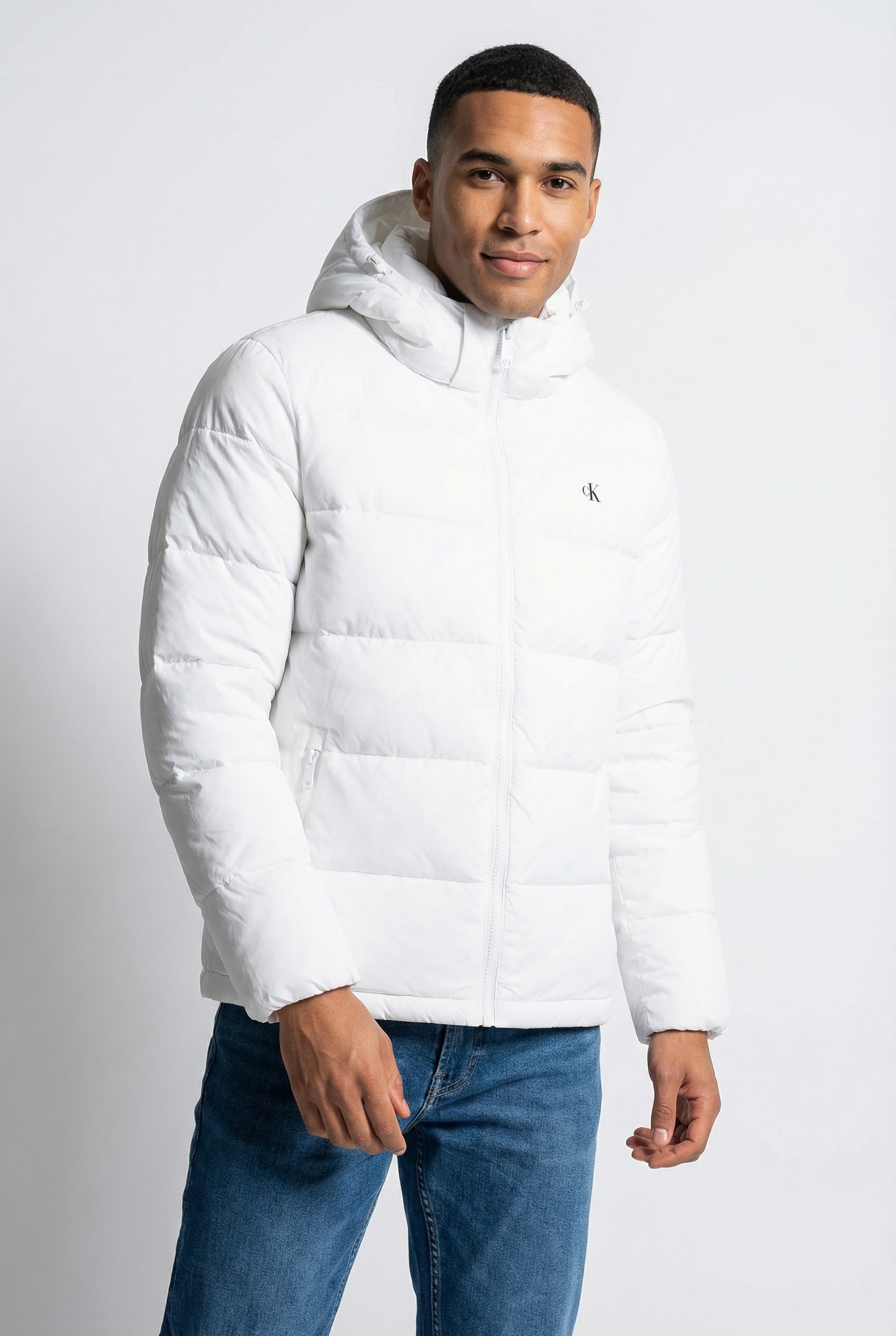 Calvin Klein Jeans Steppjacke "LS NYLN ZP OFF HD DW" mit Kapuze Kapuze, Reg günstig online kaufen
