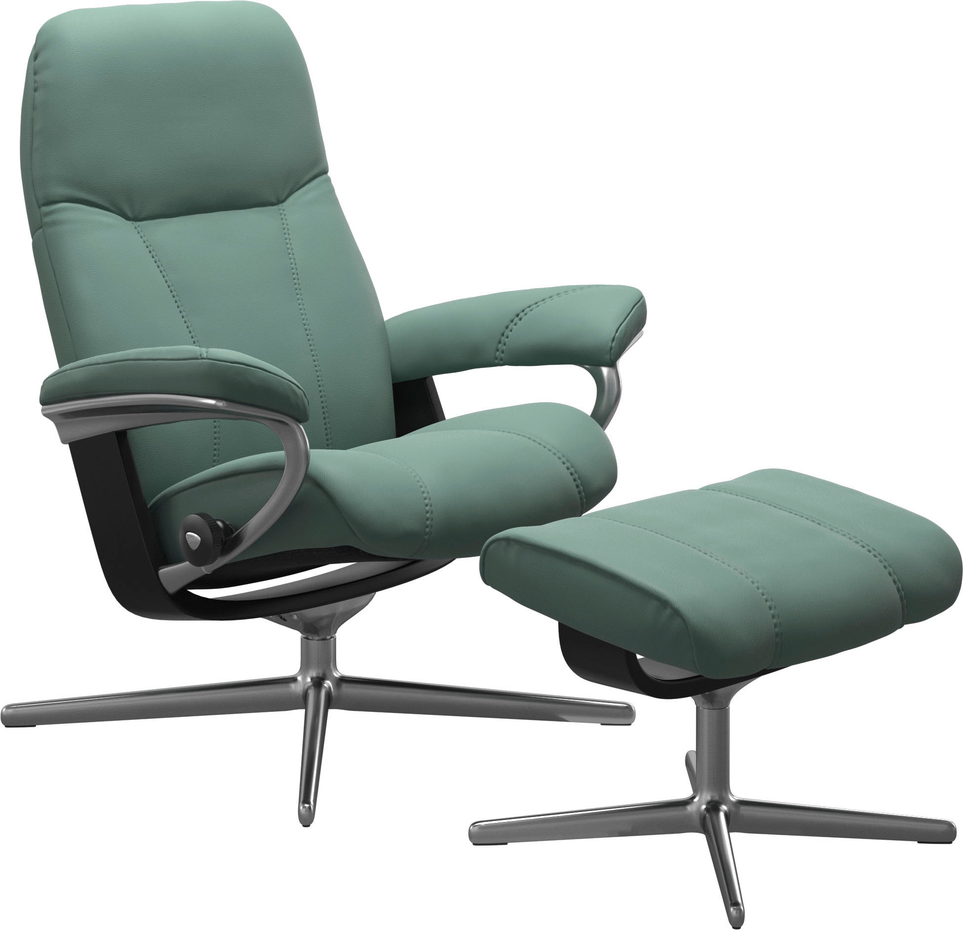 Stressless "Consul" mit Cross Base, Größe S, M & L, Holzakzent Schwarz günstig online kaufen