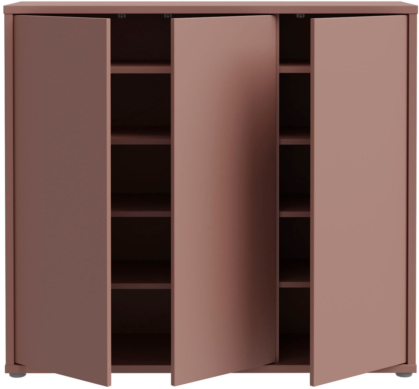 Thumbnail - FORTE Schuhschrank "Alice Springs" B/H/T 109,2/99,1/34,9 cm, Stauraumschrank, Mehrzweckschrank, grifflose Front, Push to...