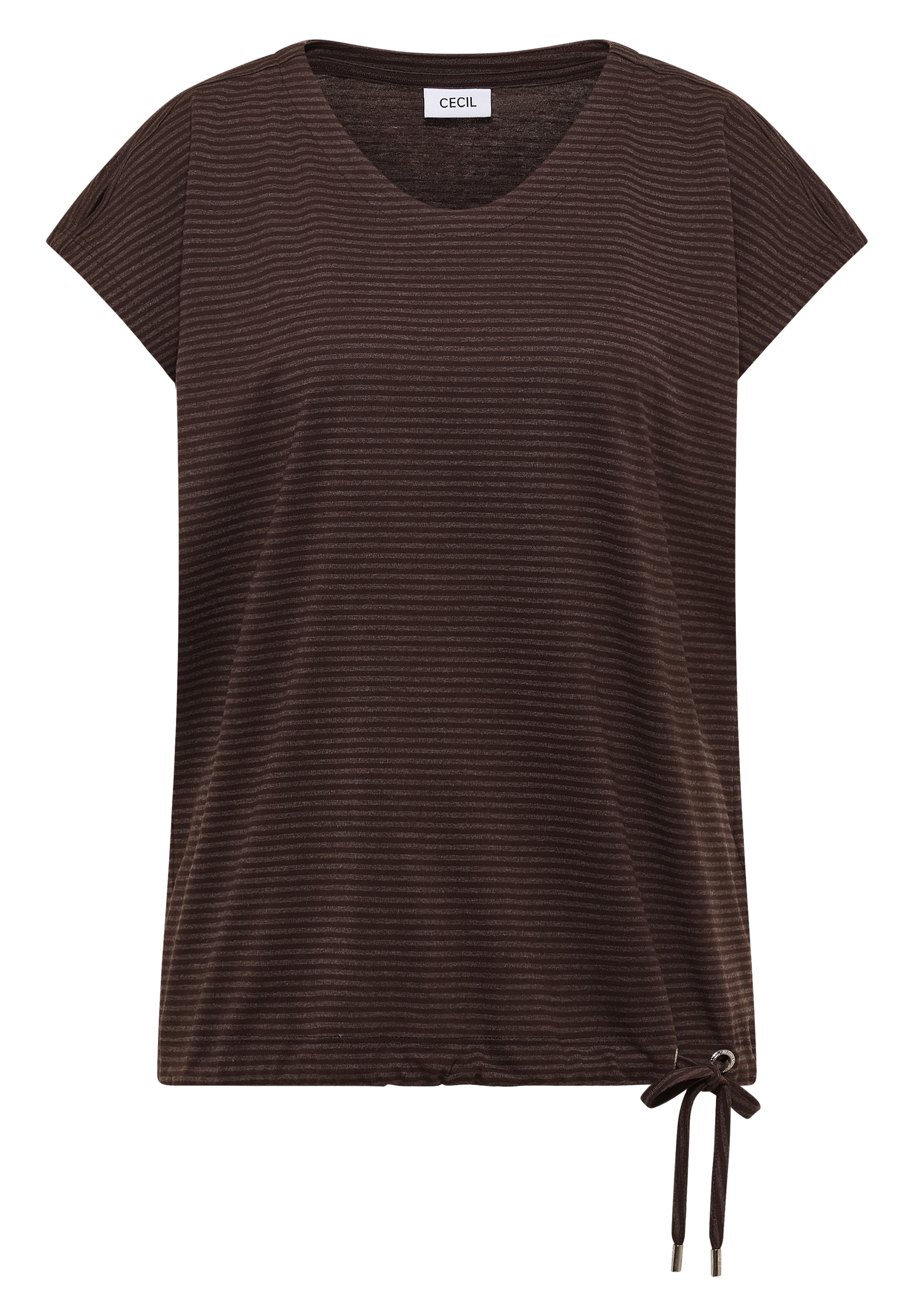 Cecil V-Shirt mit Cut-Out Detail