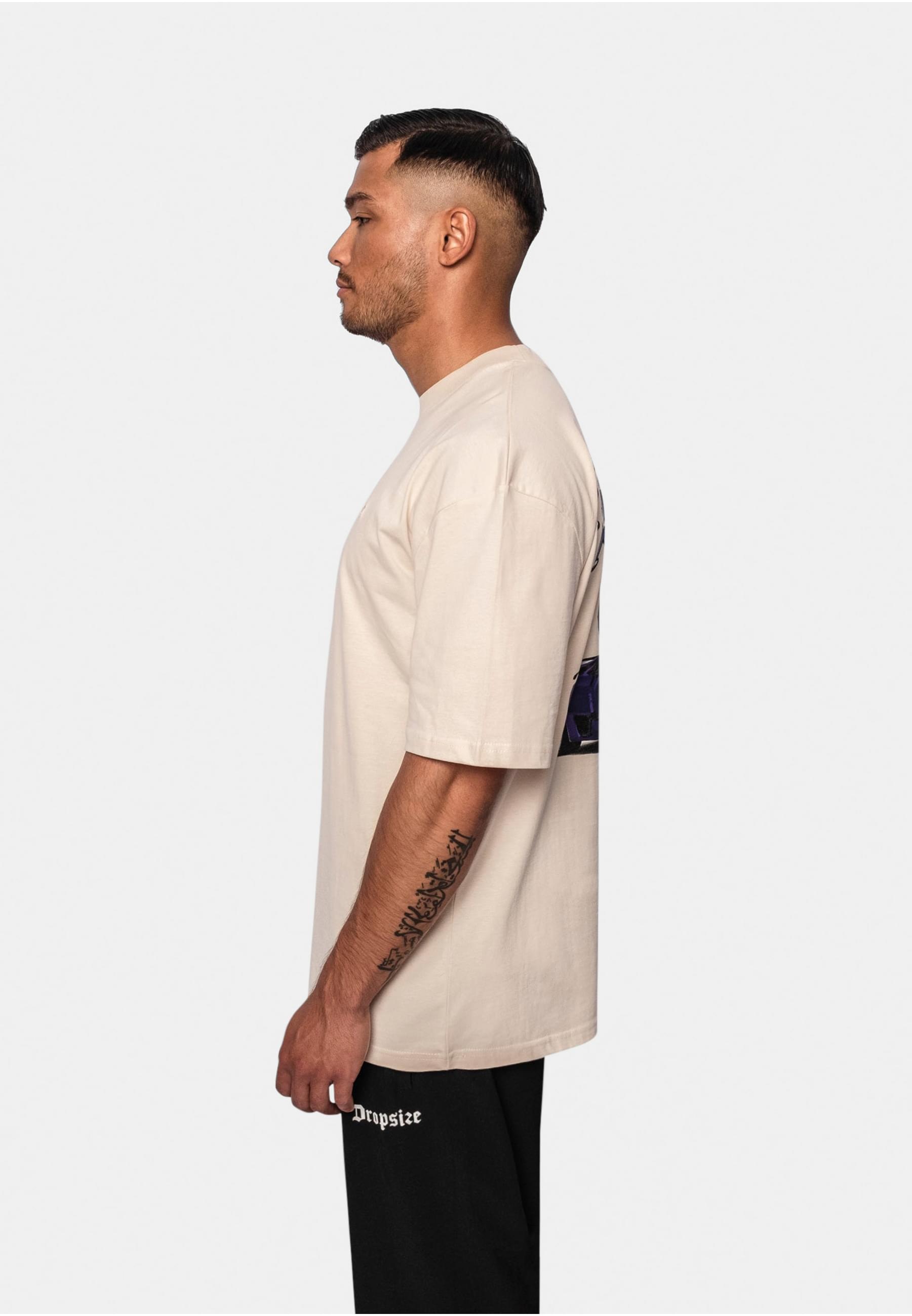 Dropsize T-Shirt »Dropsize Herren Heavy Oversize Riderz T-Shirt«, (1 tlg.)