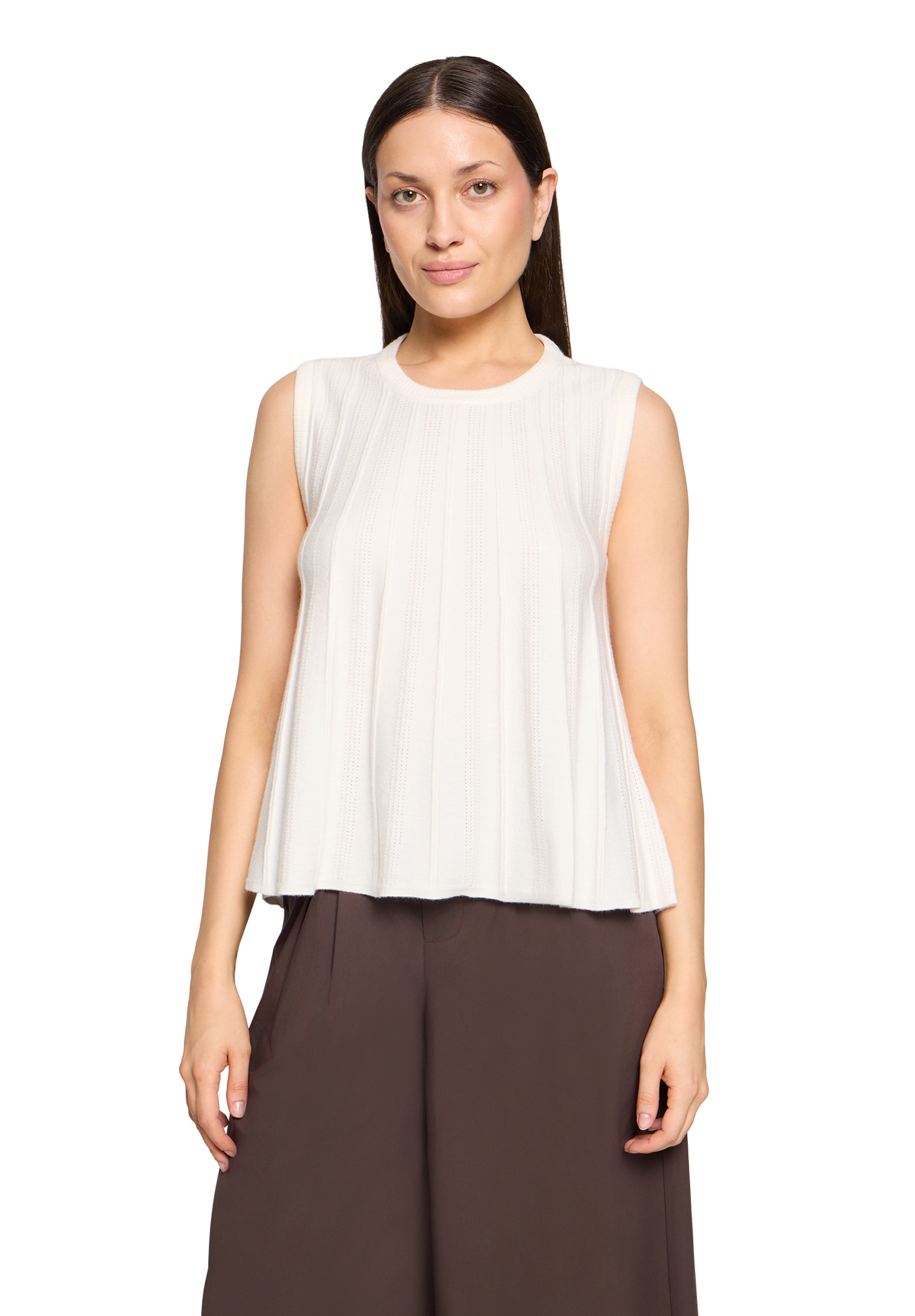Cartoon Stricktop »Damen mit Rundhalsausschnitt«