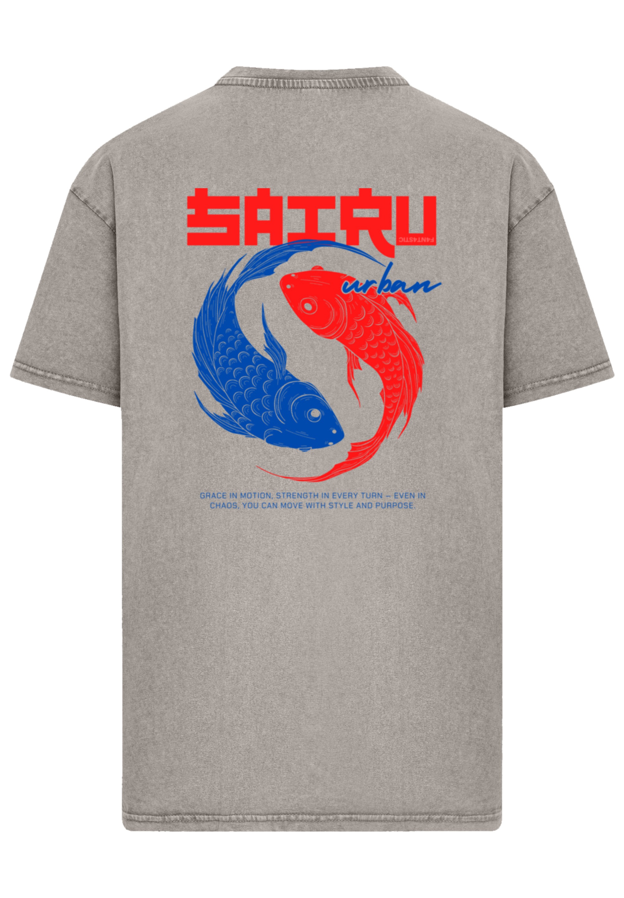 F4NT4STIC T-Shirt »Koi Fish Oversize Japan Streetstyle«, Japan Streetwear Styles