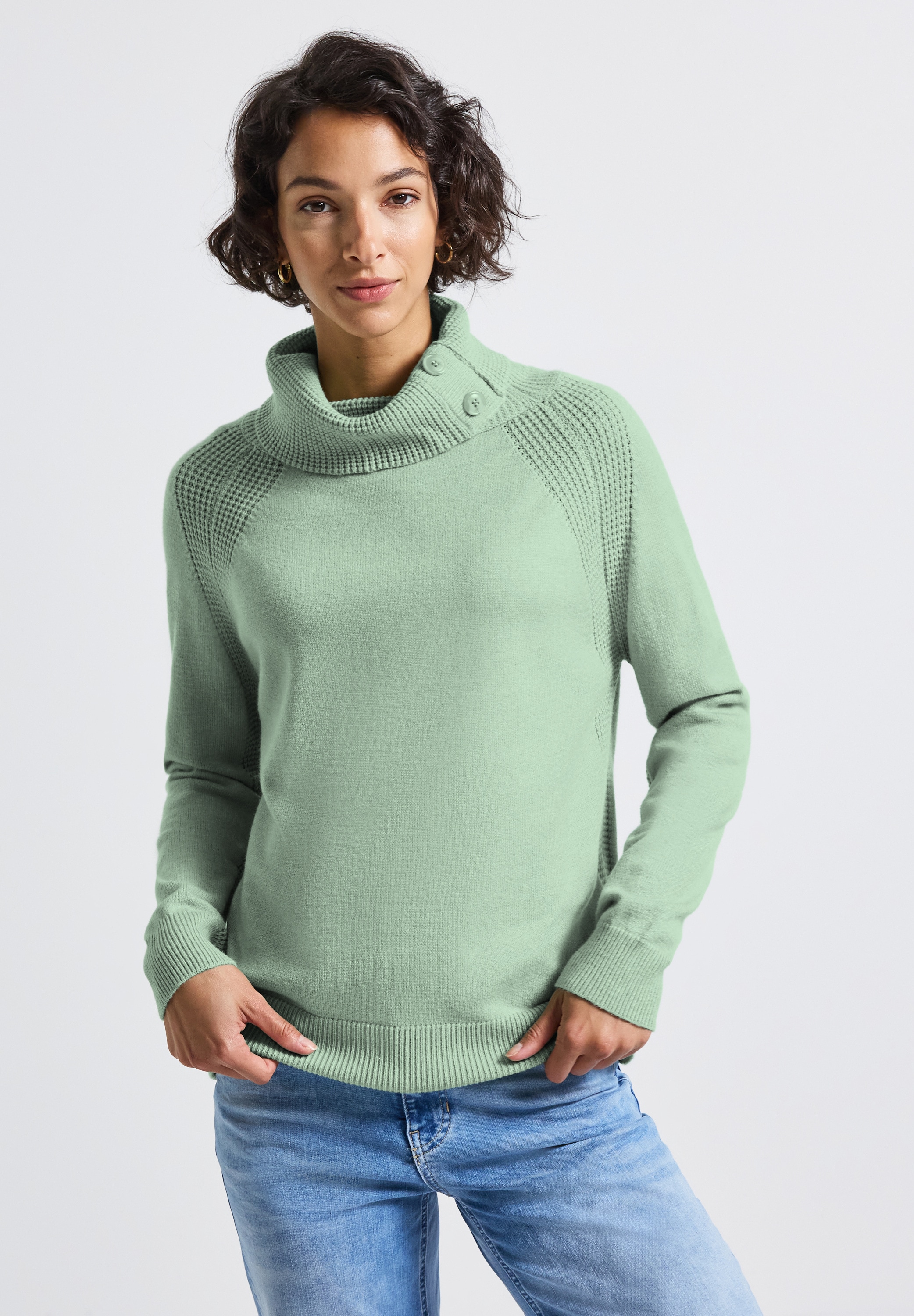 STREET ONE Rollkragenpullover, mit Stehkragen günstig online kaufen