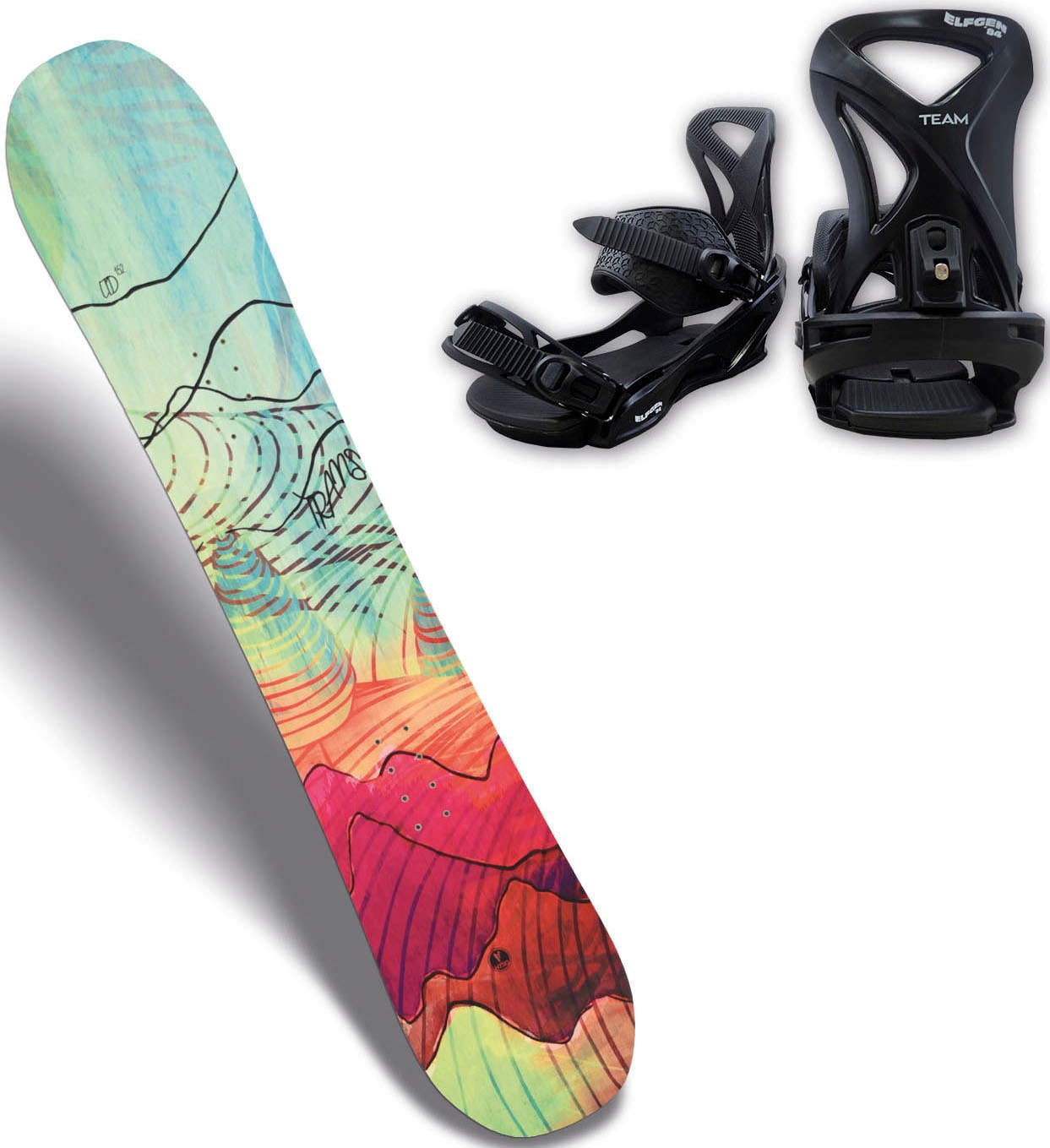 TRANS Snowboard »TRANS LTD WOMAN Multicolor 21/22«, (Set)