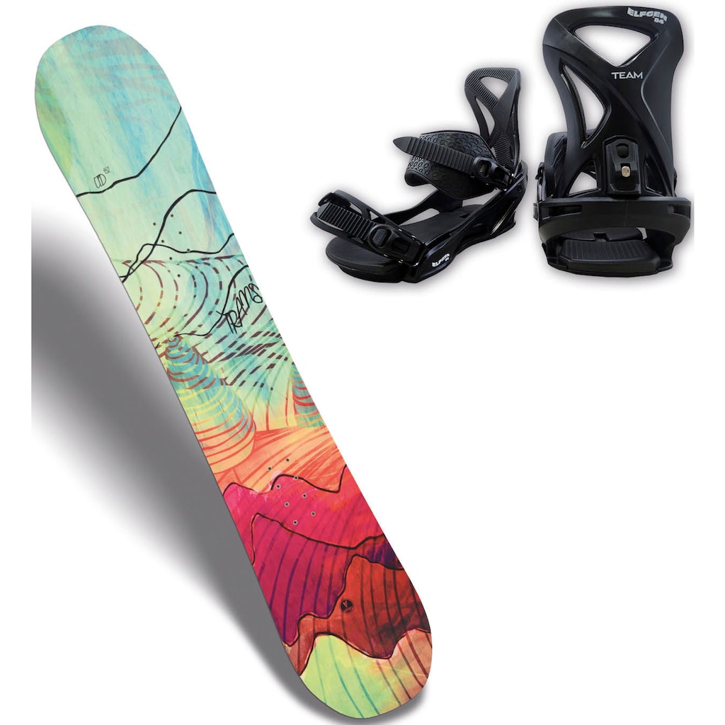 TRANS Snowboard »TRANS LTD WOMAN Multicolor 21/22«, (Set)