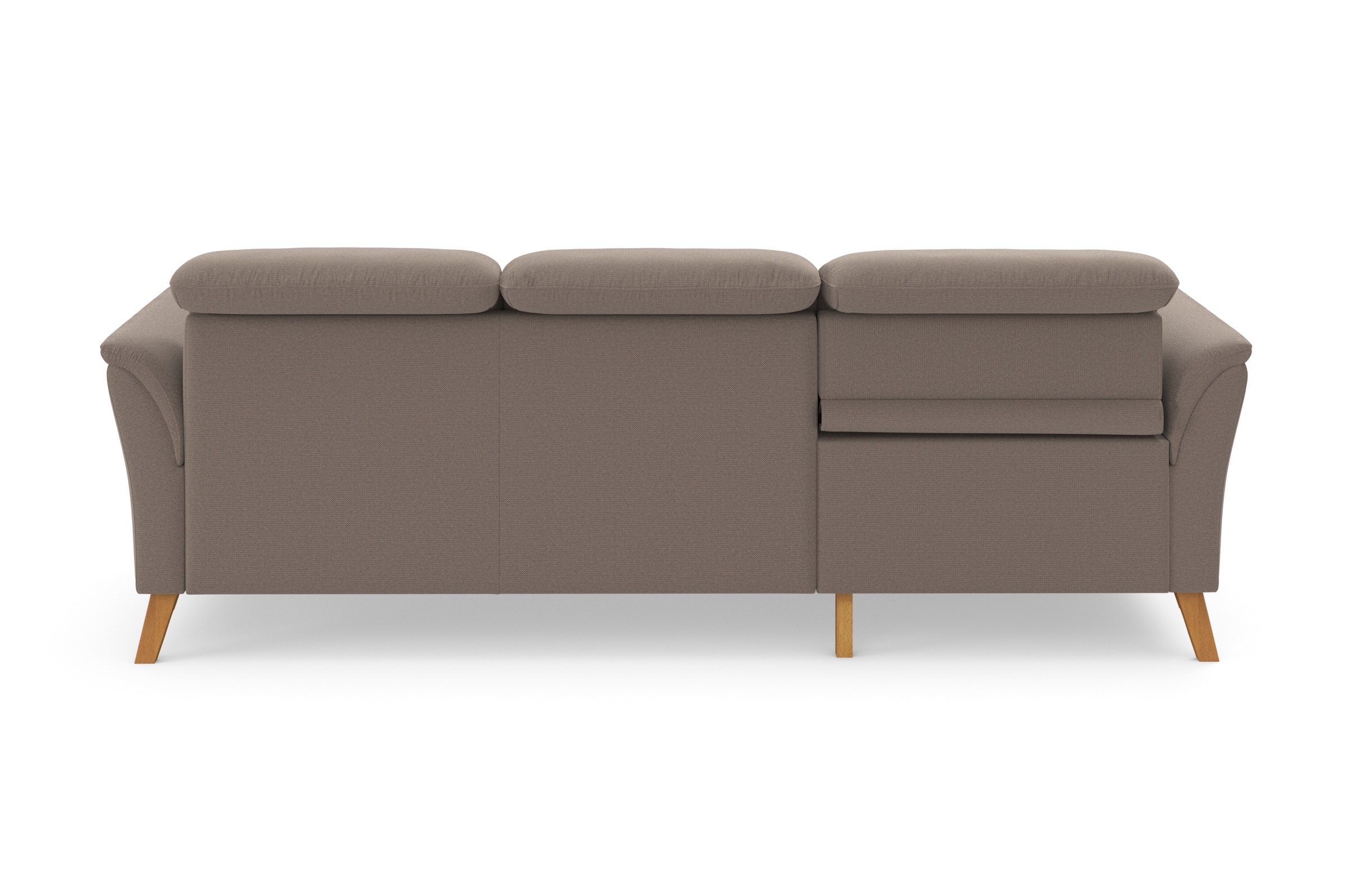Ecksofa SIT & MORE "Romero L-Form", grau (taupe), B:245cm H:91cm T:178cm, 90% Polyester 10%Polyamid, Sofas, Ecksofa, wahlweise mit oder ohne Relax-Funktion, Bettfunktion, Bettkasten 9
