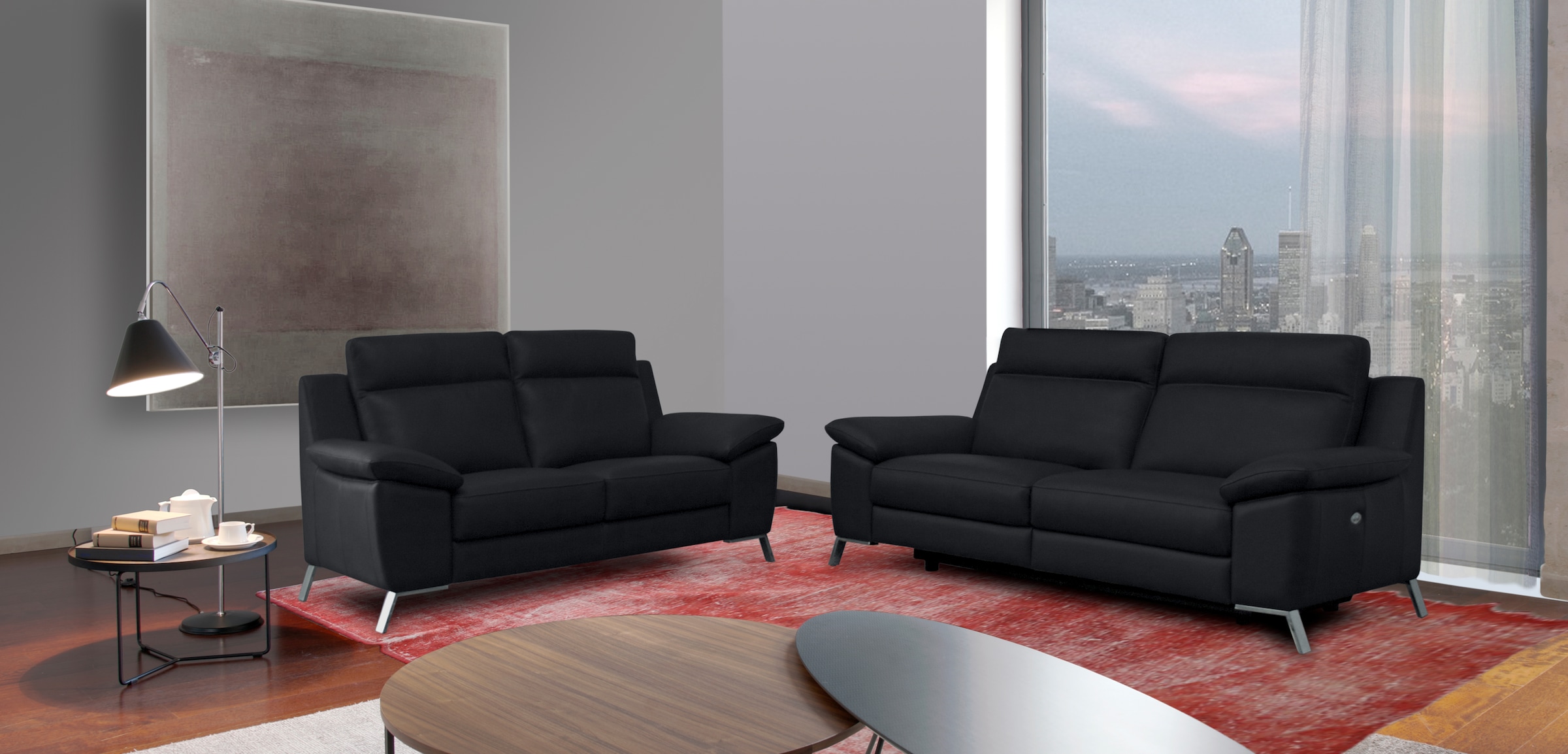 CALIA ITALIA 3-Sitzer »Roby italienisches Designsofa mit exzellentem Sitzkomfort«, erstklassigem Lederbezug