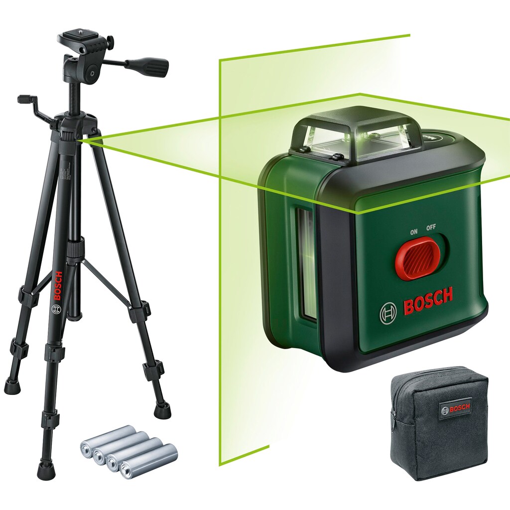 Bosch Home & Garden Kreuzlinienlaser »UniversalLevel 360 Set«, (Set)