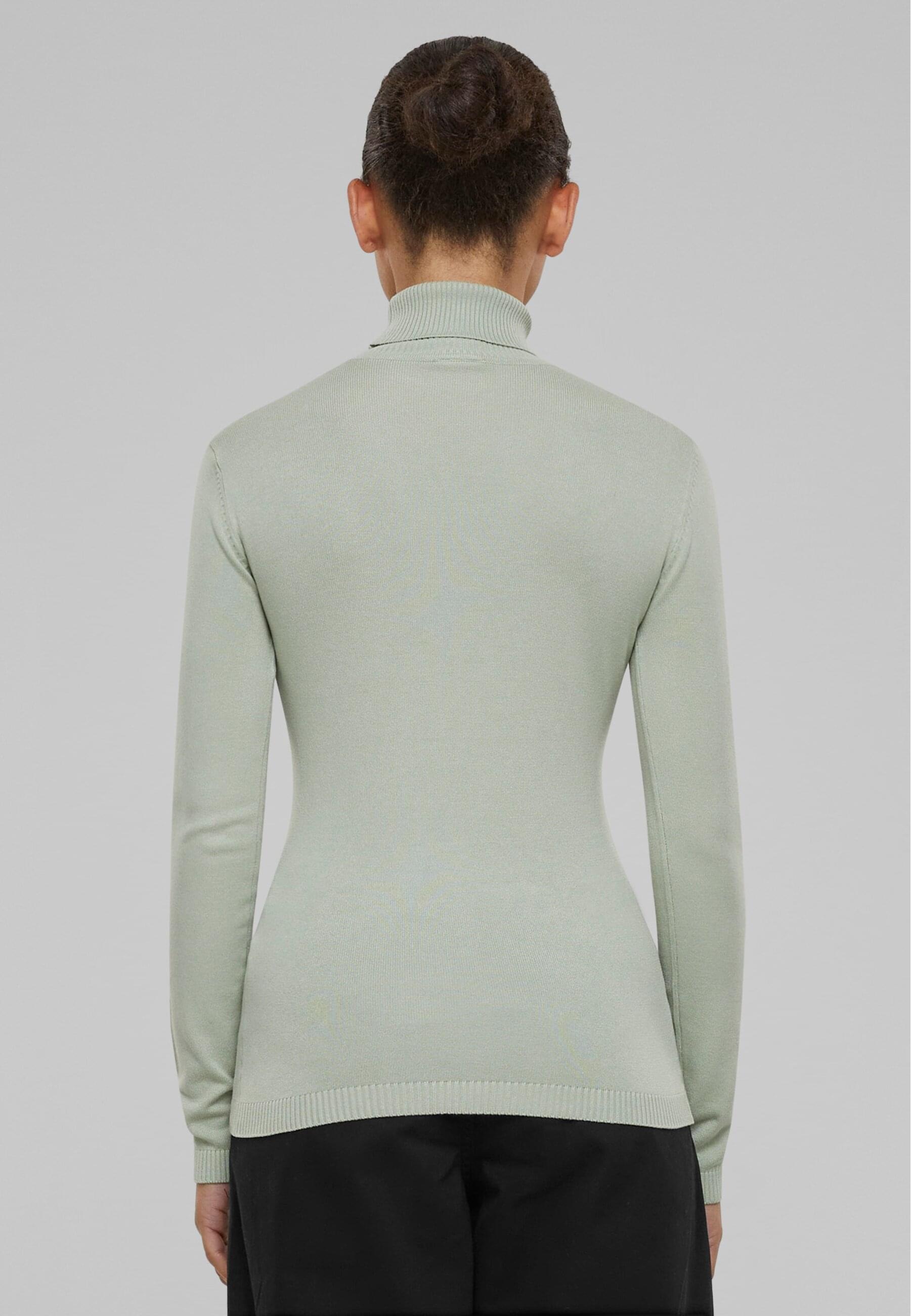 URBAN CLASSICS Rundhalspullover »Urban Classics Damen Ladies Knitted Turtleneck Sweater«, (1 tlg.)