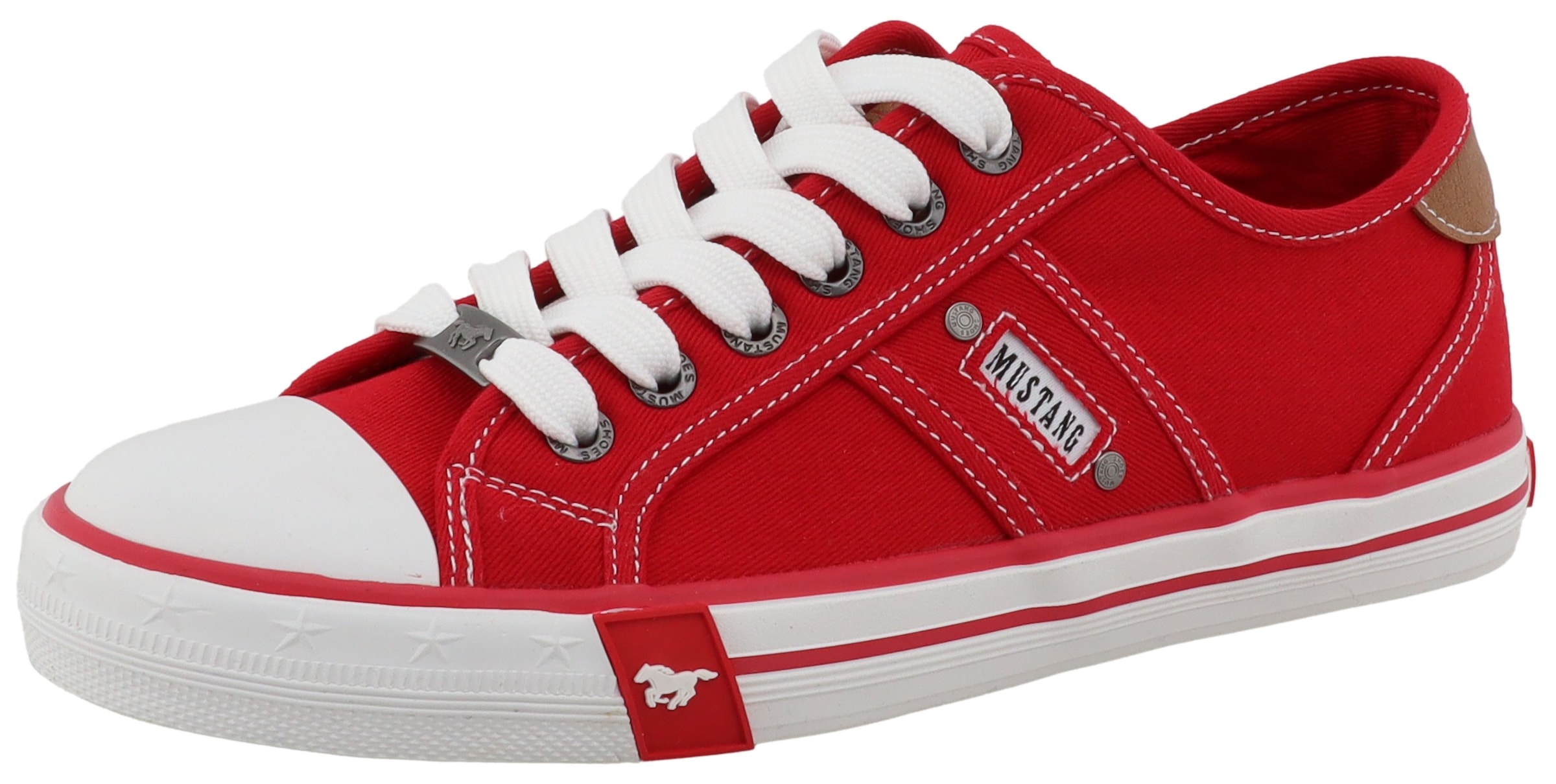 Mustang Shoes Sneaker "Winona" Freizeitschuh, Halbschuh, Schnürschuh mit se günstig online kaufen