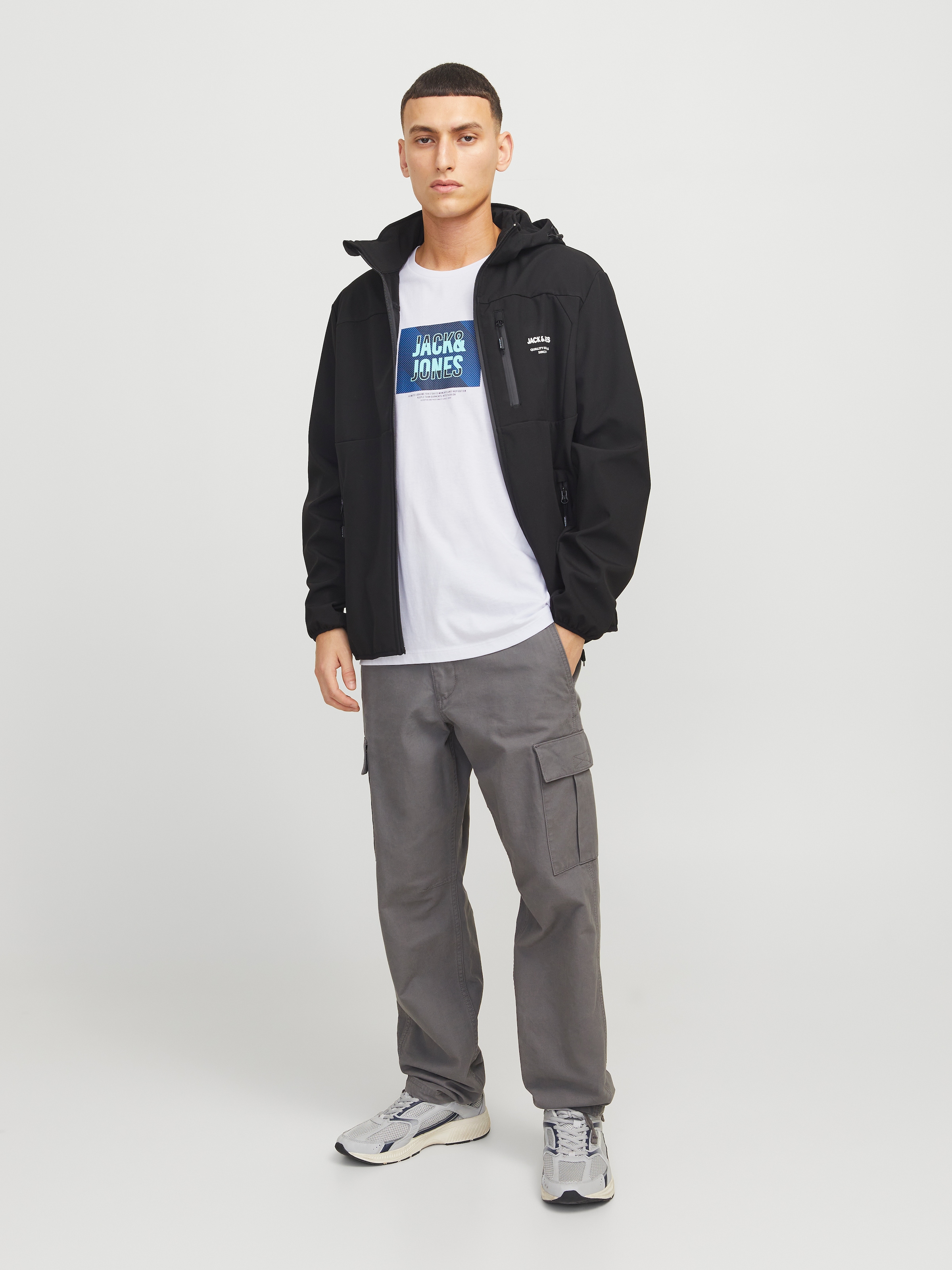 Jack & Jones Print-Shirt »JJHUDSON – Print-Shirt mit Rundhals und Loose Fit«, bedruckt, modisch, loose fit, Jersey