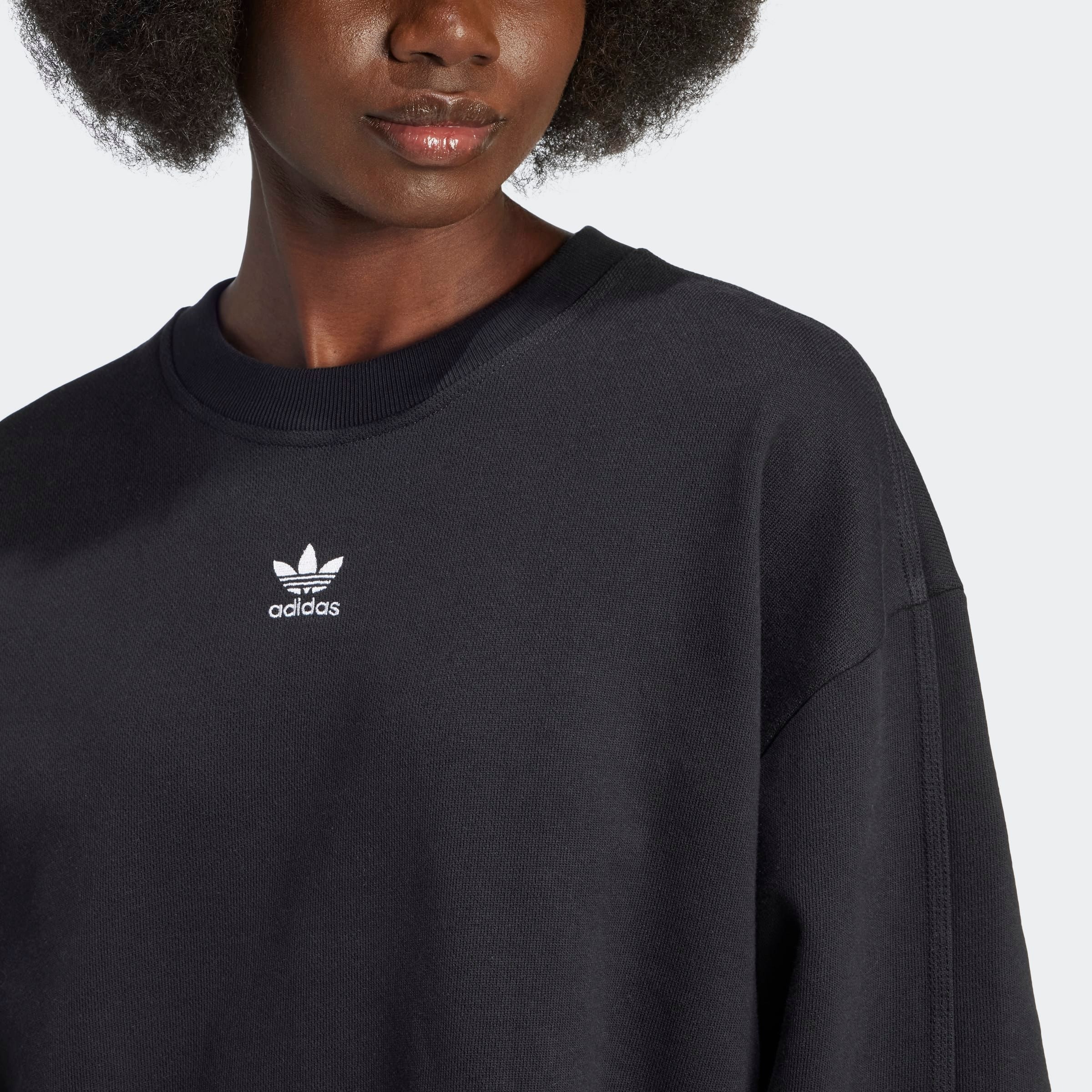 Adidas Originals Sweat-shirt Essentials Oversized French Terry Black S Femme 3