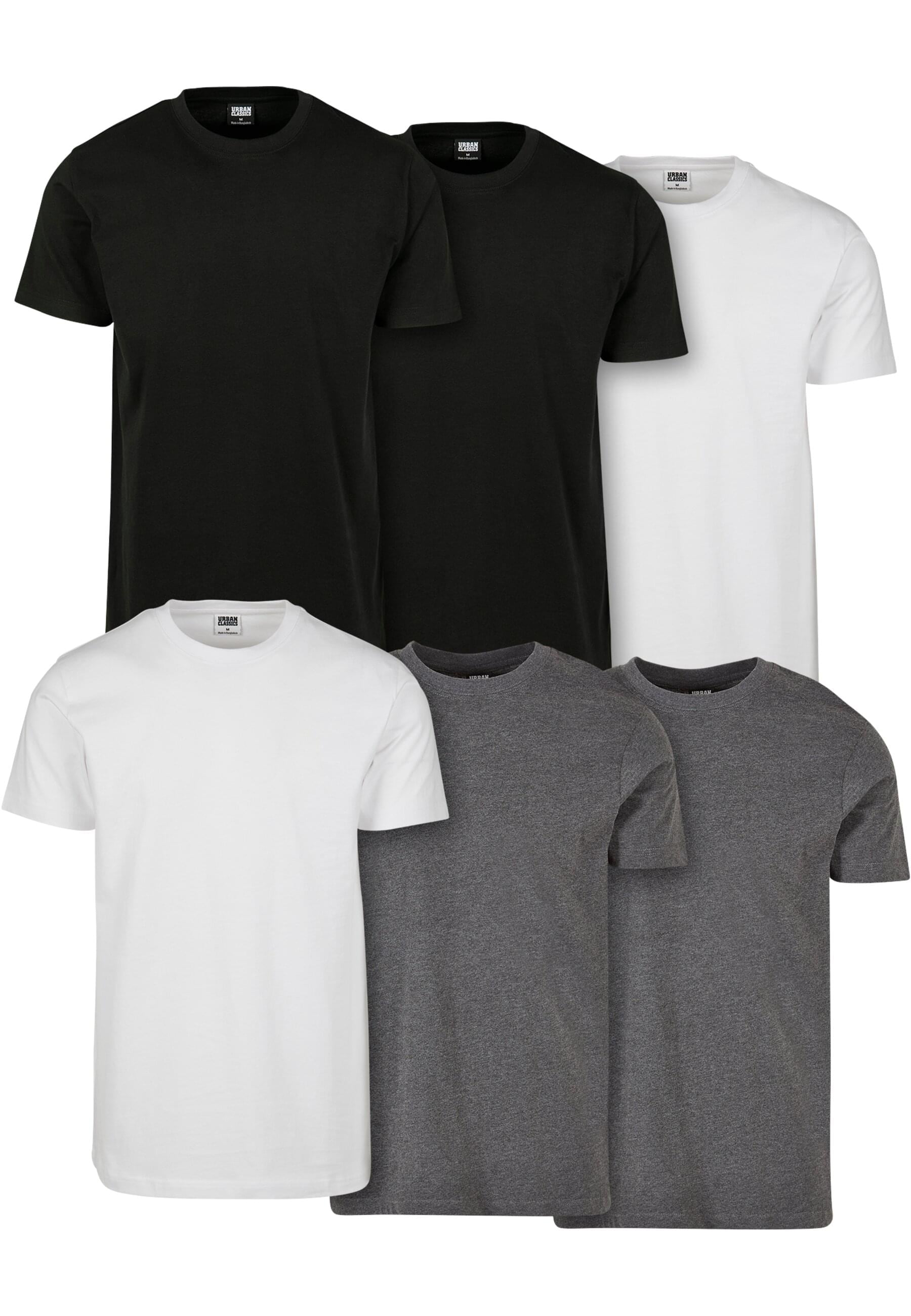 URBAN CLASSICS T-Shirt "Urban Classics Herren Basic Tee 6-Pack" 1 Stk. tlg. günstig online kaufen