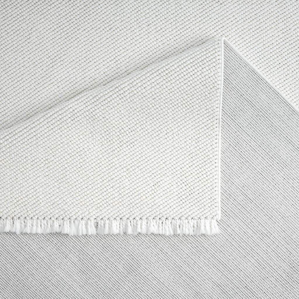 Carpet City Teppich »LINDO 8843«, rechteckig, 11 mm Höhe, Kurzflor, Hochtief-Muster/ 3D-Effekt, Fransen, Boho-Stil, Wohnzimmer