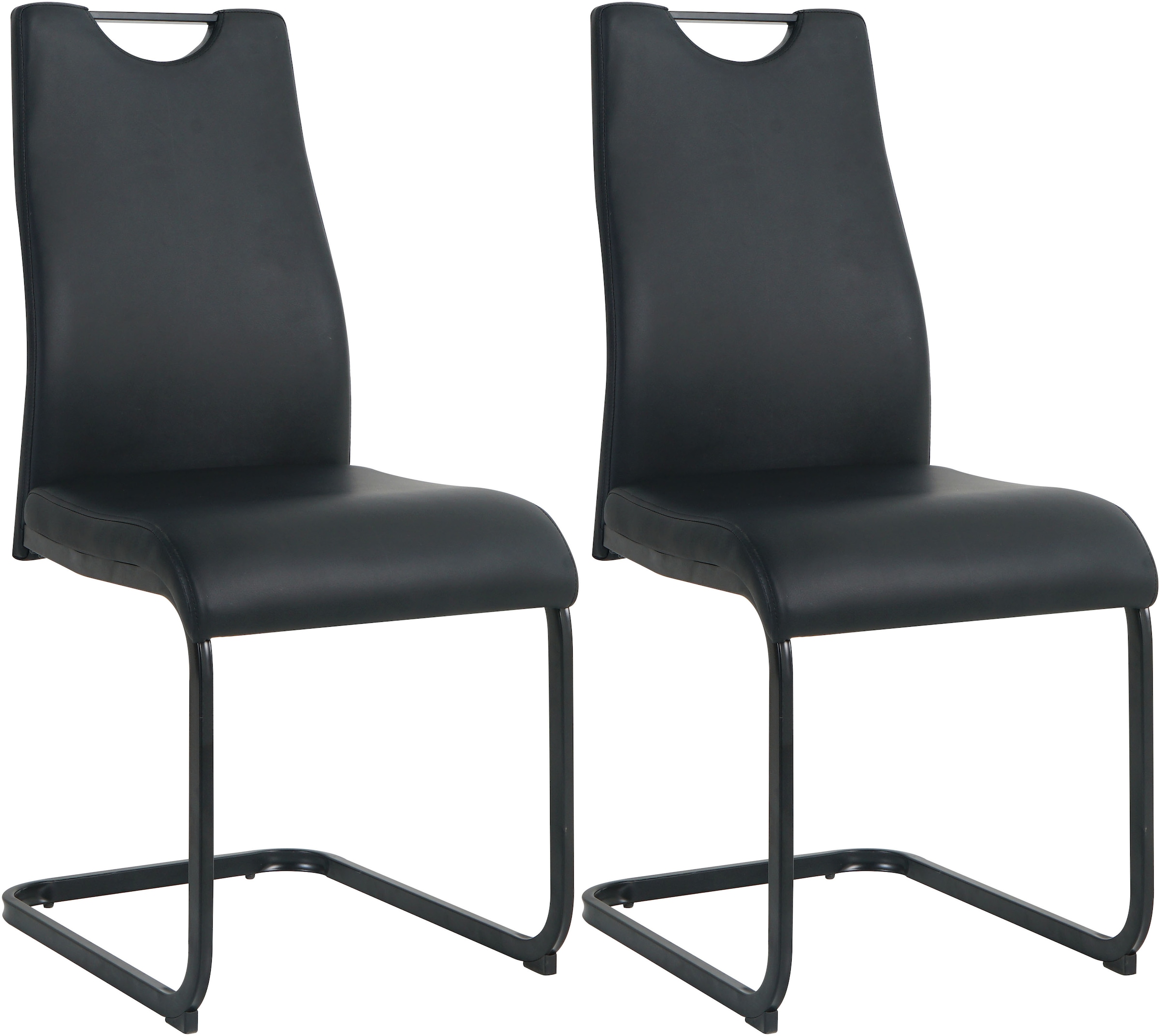 Möbilia Freischwinger (Set) 2 Stk.mit Wellenunterfederung günstig online kaufen