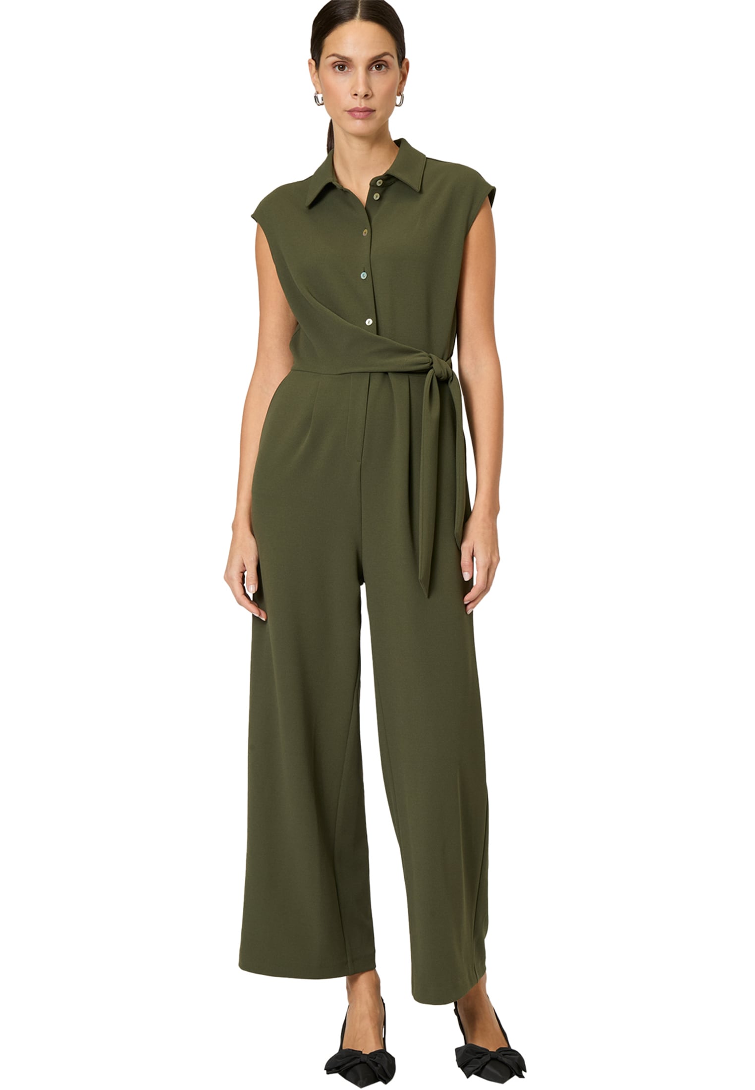 Zero Overall "zero Damen Jumpsuit ärmellos mit Bindegürtel", (1 tlg.), Gürt günstig online kaufen