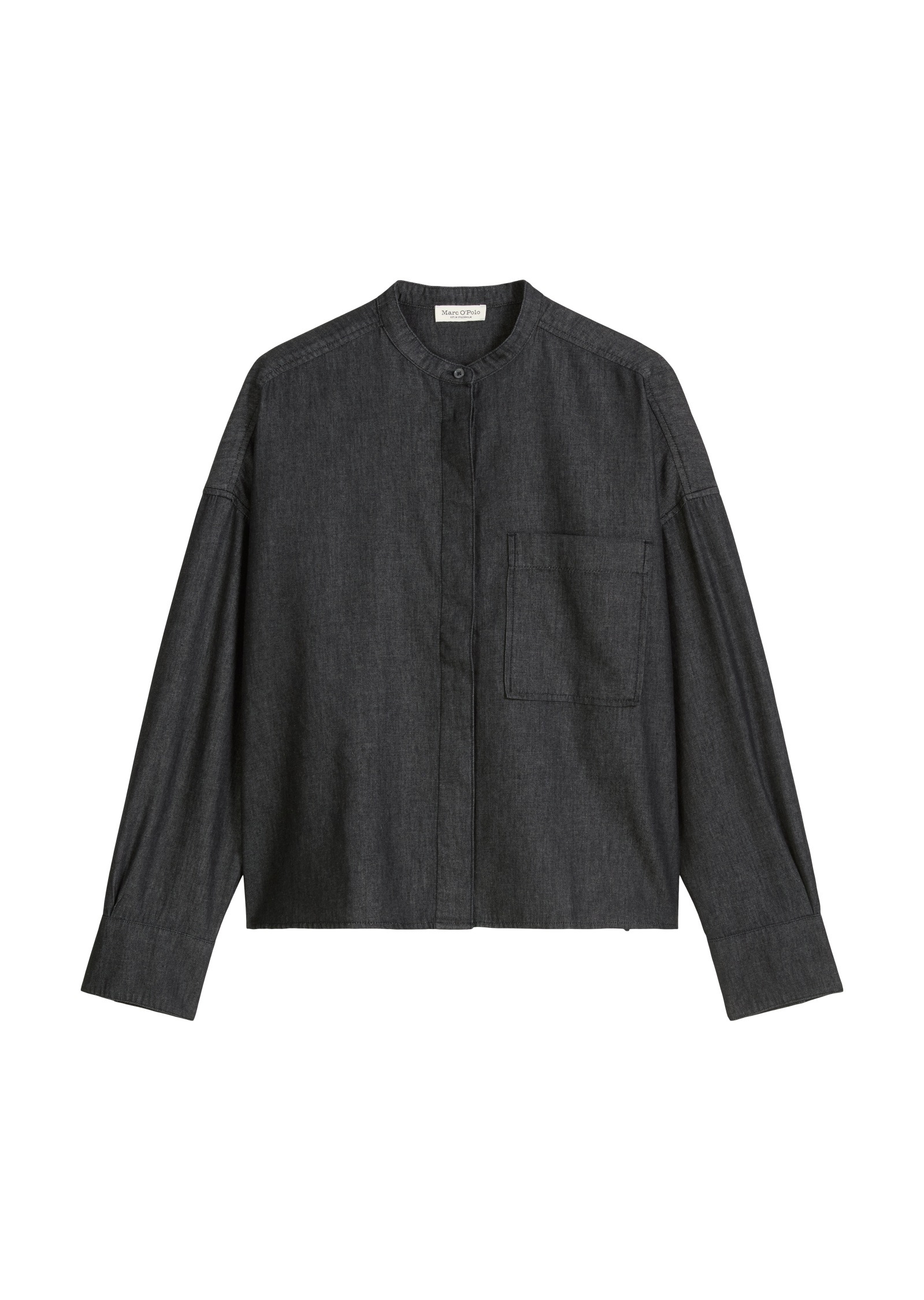 Marc O'Polo Langarmbluse »aus Bio-Baumwolle in Denim-Look«