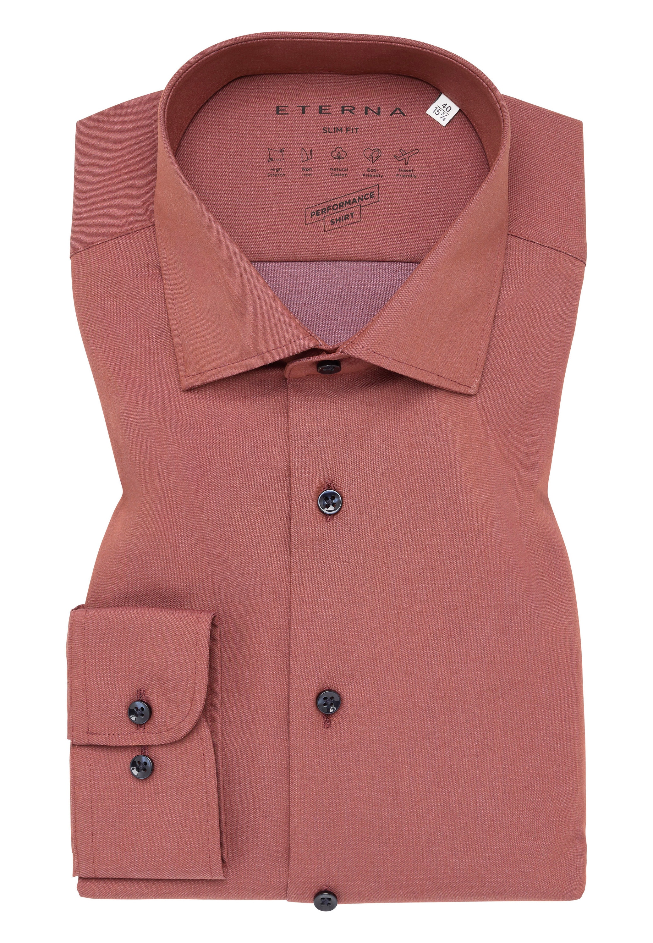 Eterna Langarmhemd »SLIM FIT«, NON IRON (bügelfrei)