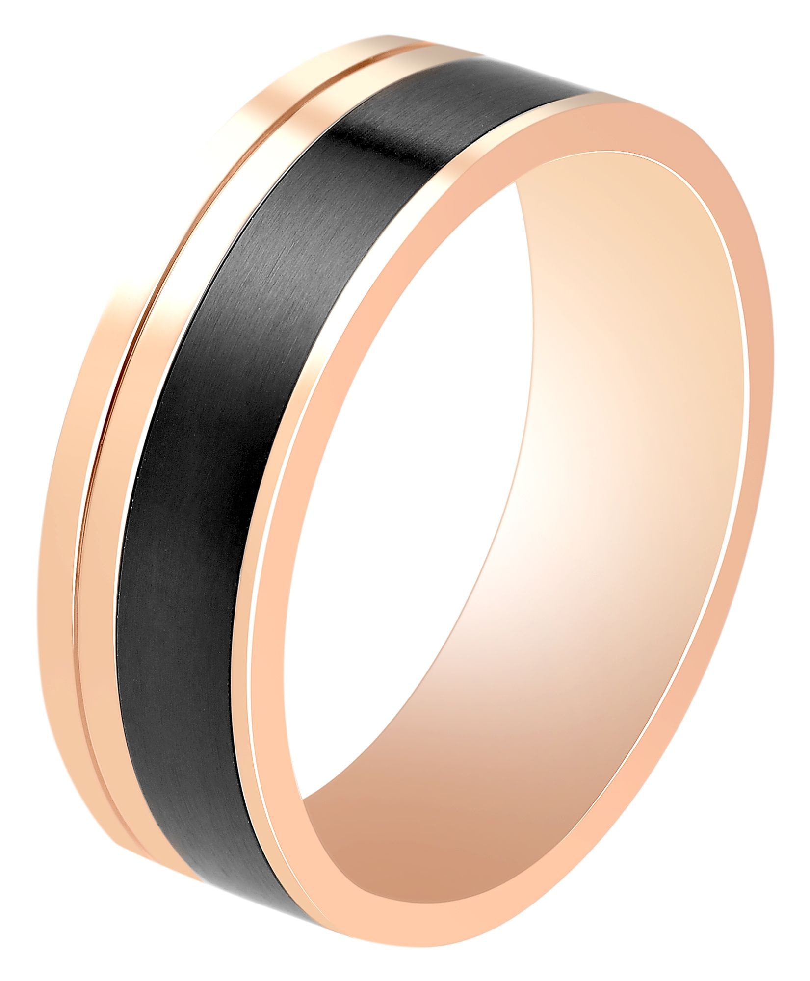 Fingerring ADELIA´S "Herren Ring aus Edelstahl" Gr. 60, gold, Fingerringe, Herren, 60, Edelstahl, Fingerring