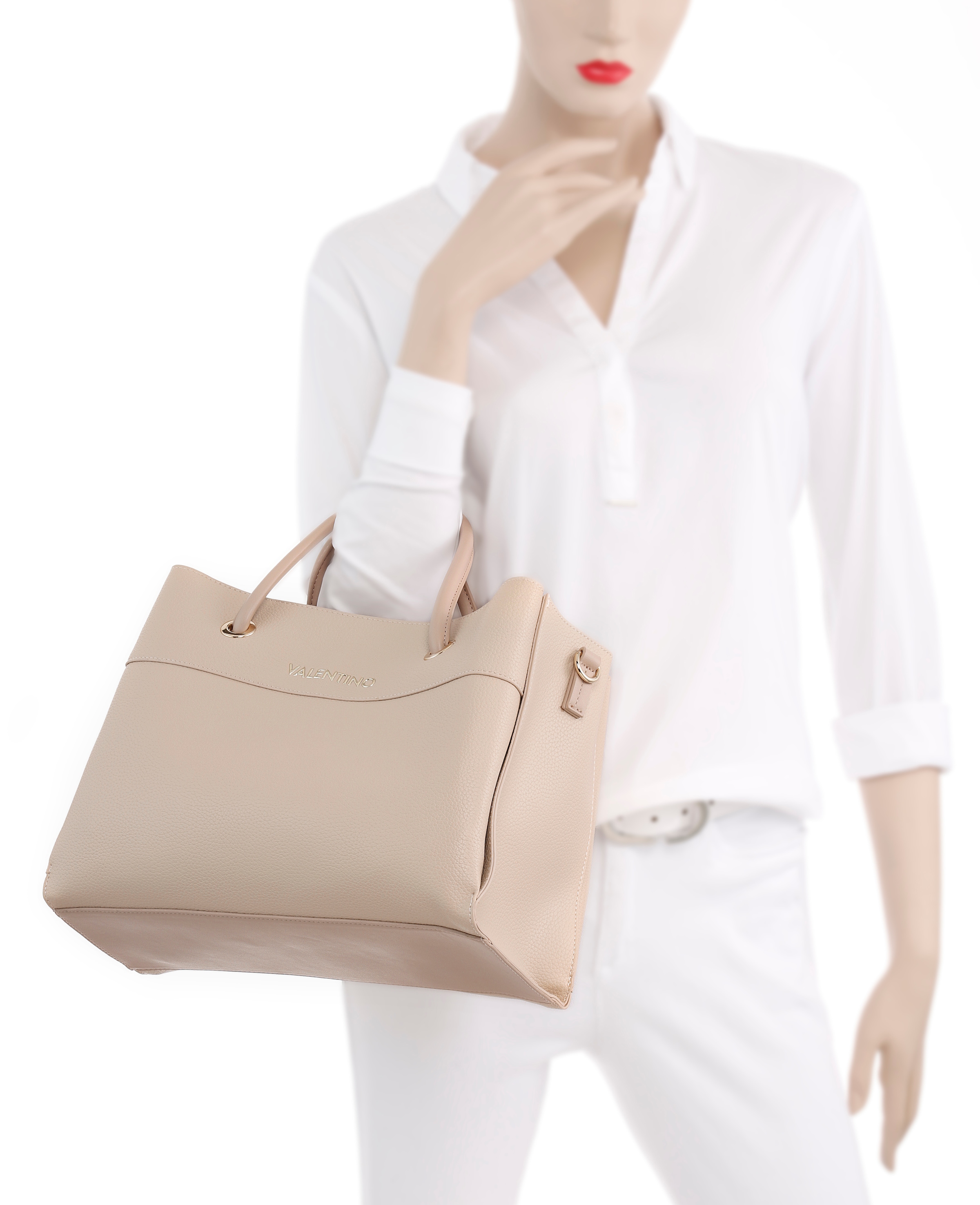 VALENTINO BAGS Henkeltasche »ALEXIA«, Umhängetasche Schultertasche mit goldfarbenen Details