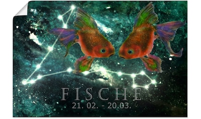 Wandbild »Sternzeichen - Fische«, Bilder von Sternzeichen, (1 St.)