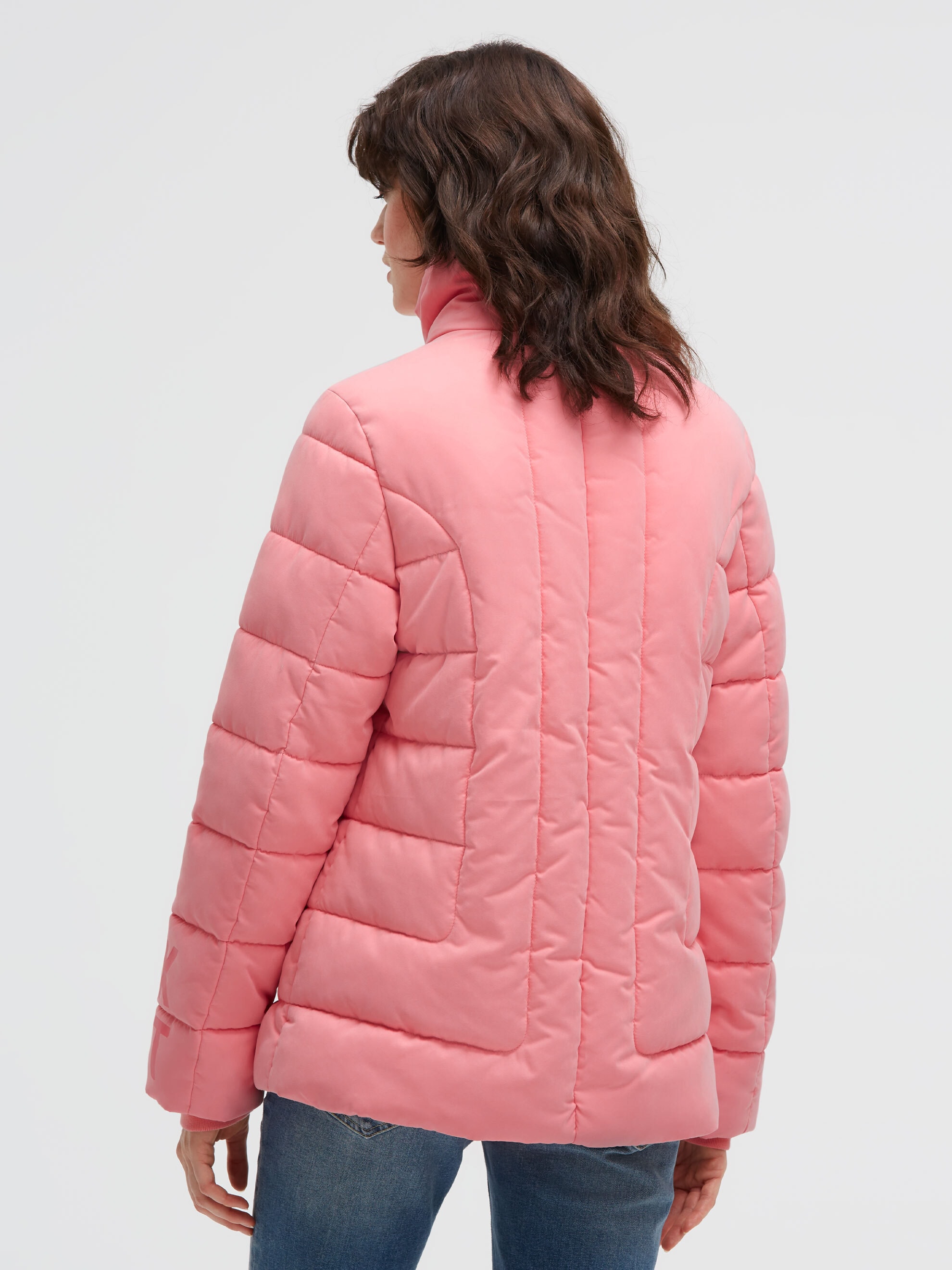 SOCCX Winterjacke ohne Kapuze mit Reißverschluss an den Einschubtaschen