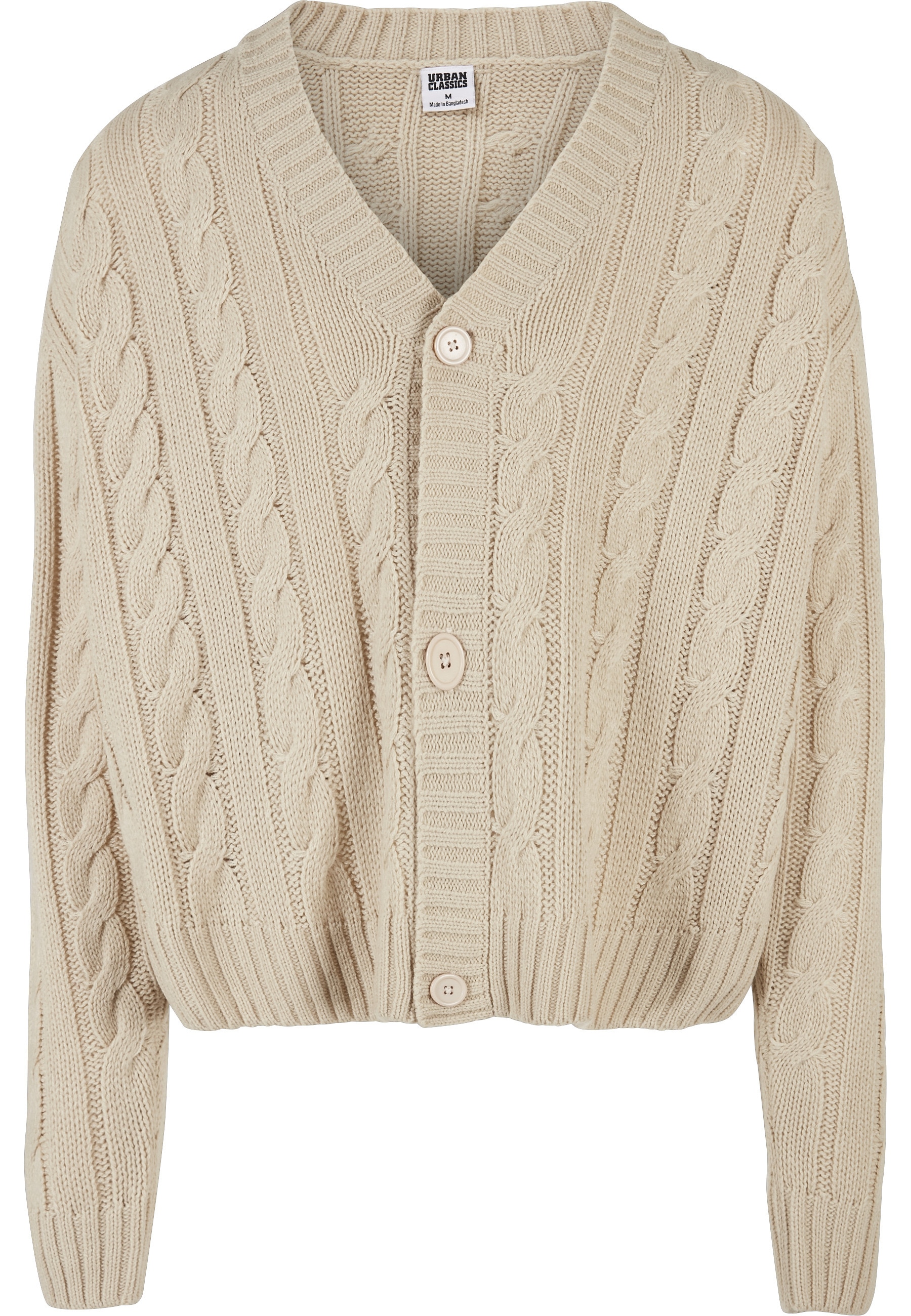 URBAN CLASSICS Strickjacke "Urban Classics Herren Boxy Cardigan" 1 Stk. günstig online kaufen