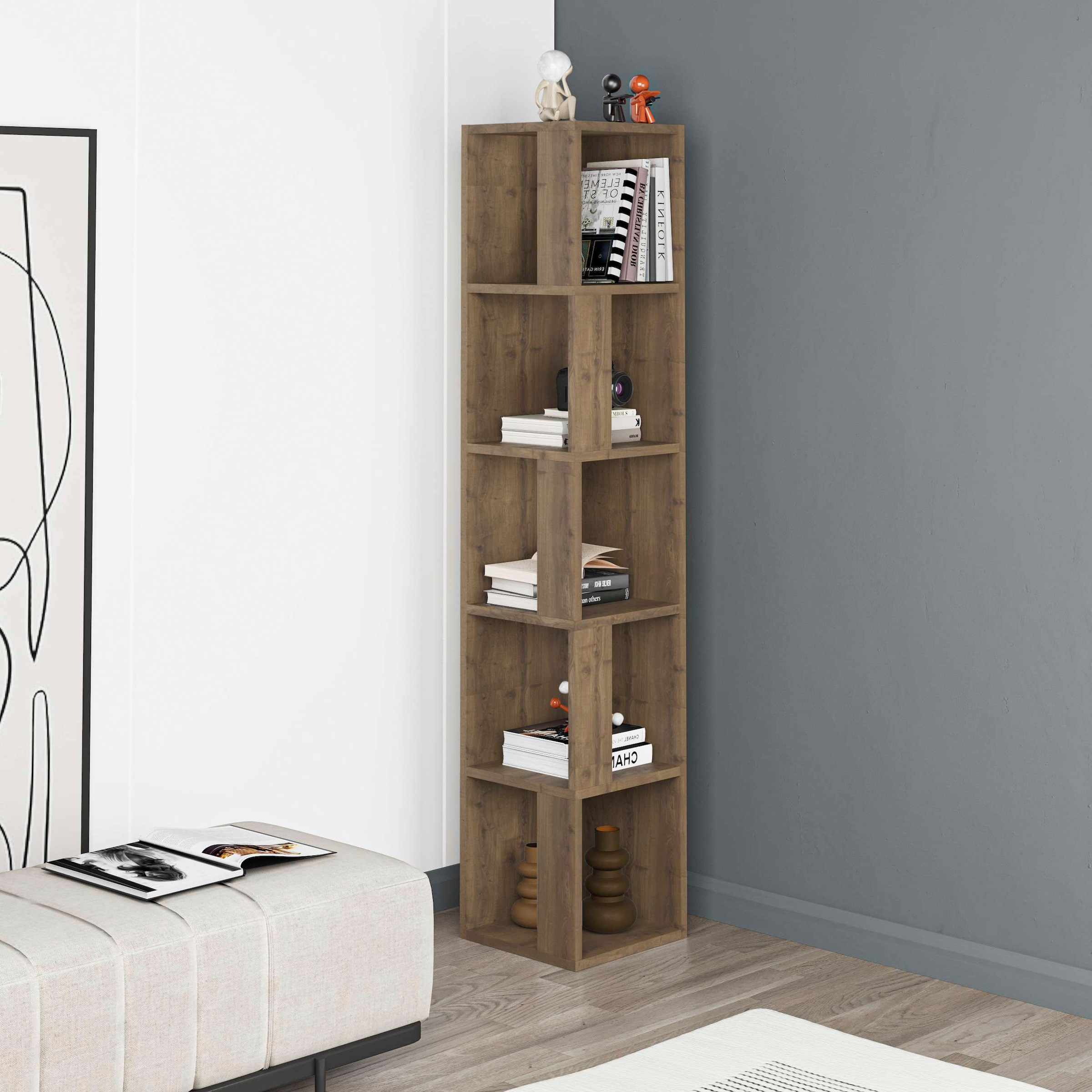 Decortie Bücherregal »Piano Bücherregal«, (Packung), Leichte Montage, Lagerung, Platzsparend